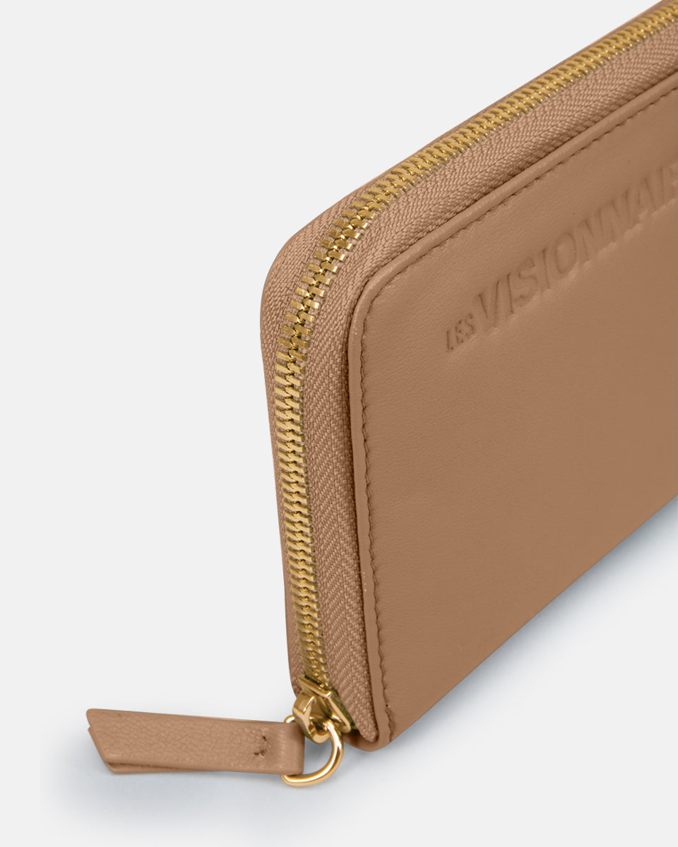 LES VISIONNAIRES- Wallets- ELINA 25 SILKY- black / OS-off white / OS-caramel / OS-cappuccino beige / OS-matcha tea / OS-dusk blue / OS-cranberry / OS
