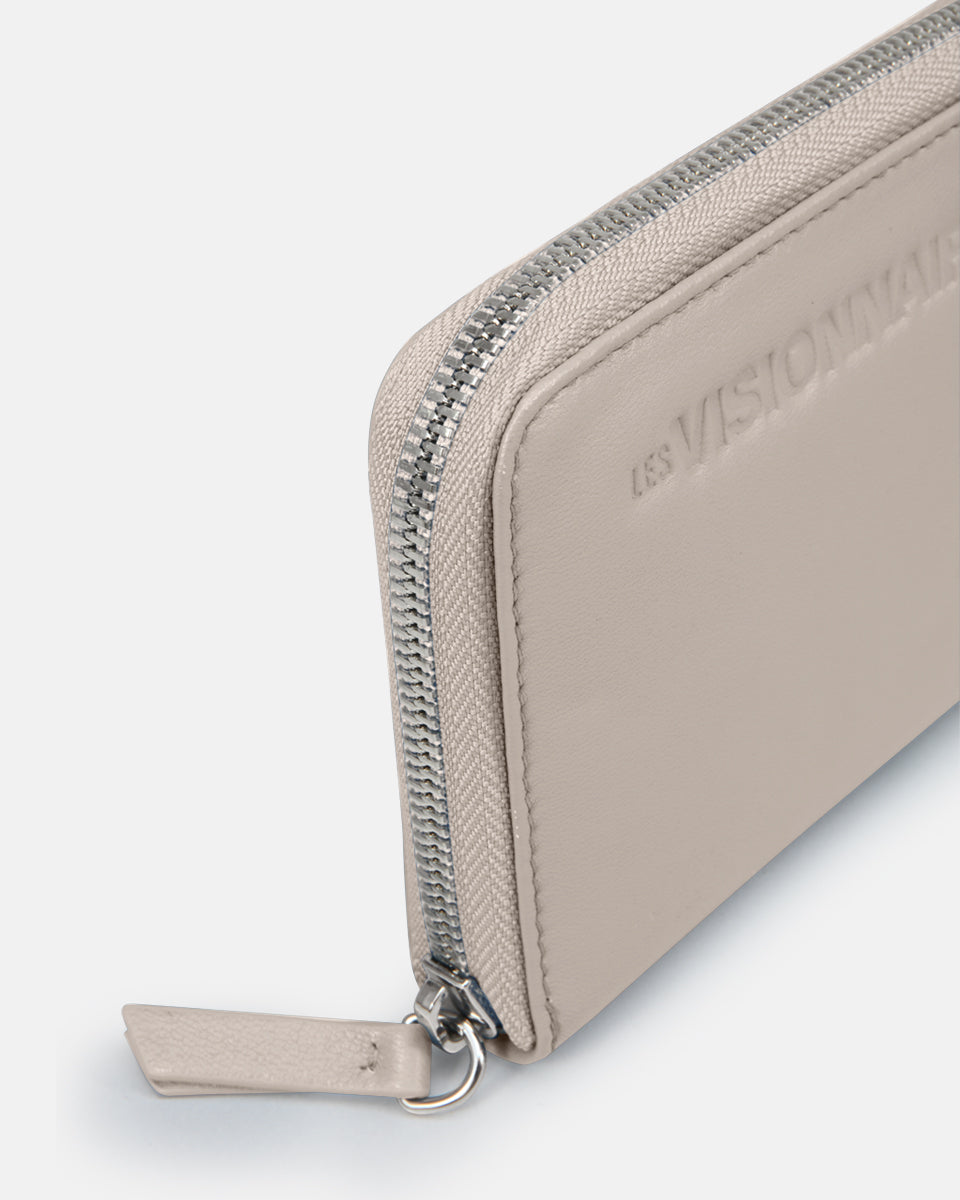 LES VISIONNAIRES- Wallets- ELINA 25 SILKY- black / OS-off white / OS-caramel / OS-cappuccino beige / OS-matcha tea / OS-dusk blue / OS-cranberry / OS