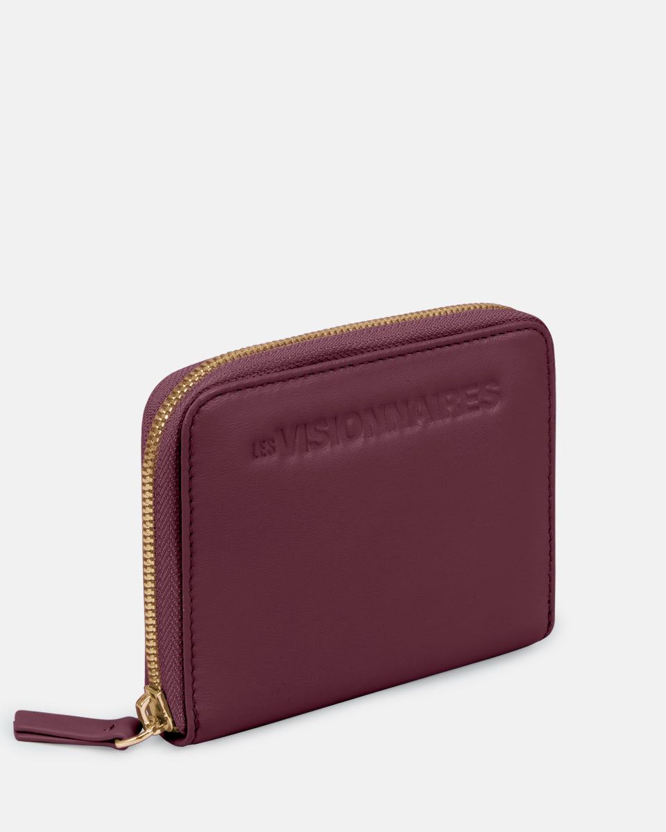 LES VISIONNAIRES- Wallets- ELINA 25 SILKY- black / OS-off white / OS-caramel / OS-cappuccino beige / OS-matcha tea / OS-dusk blue / OS-cranberry / OS