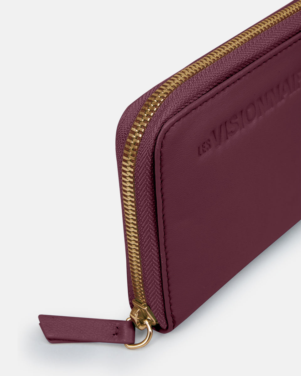 LES VISIONNAIRES- Wallets- ELINA 25 SILKY- black / OS-off white / OS-caramel / OS-cappuccino beige / OS-matcha tea / OS-dusk blue / OS-cranberry / OS