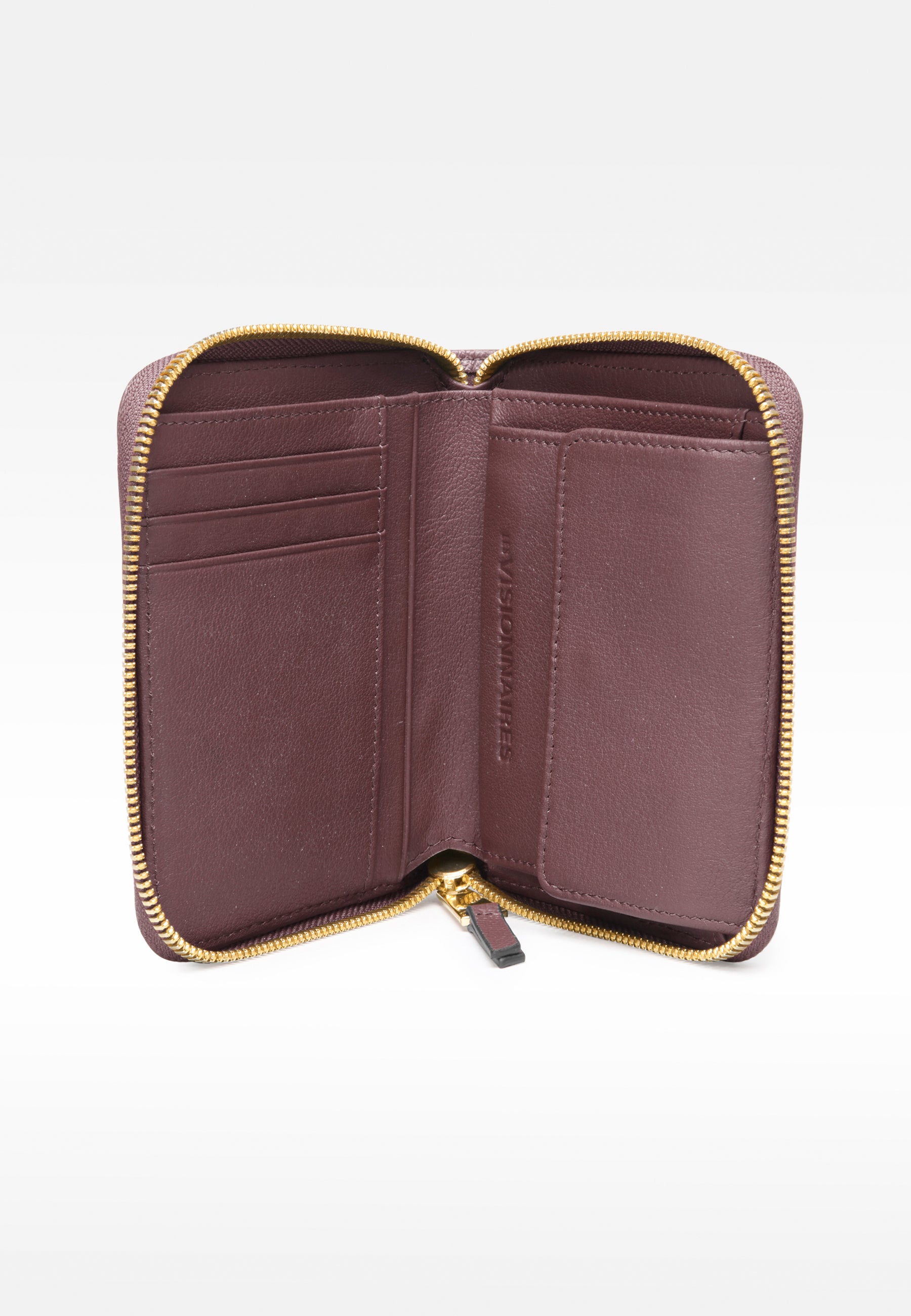 LES VISIONNAIRES- Wallets- ELINA STRUCTURE- black / OS-taupe brown / OS-cranberry red / OS-salmon / OS