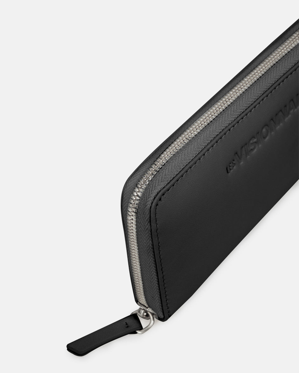 LES VISIONNAIRES- Wallets- LILY 25 SILKY- black / OS-off white / OS-caramel / OS-cappuccino beige / OS-matcha tea / OS-dusk blue / OS-cranberry / OS