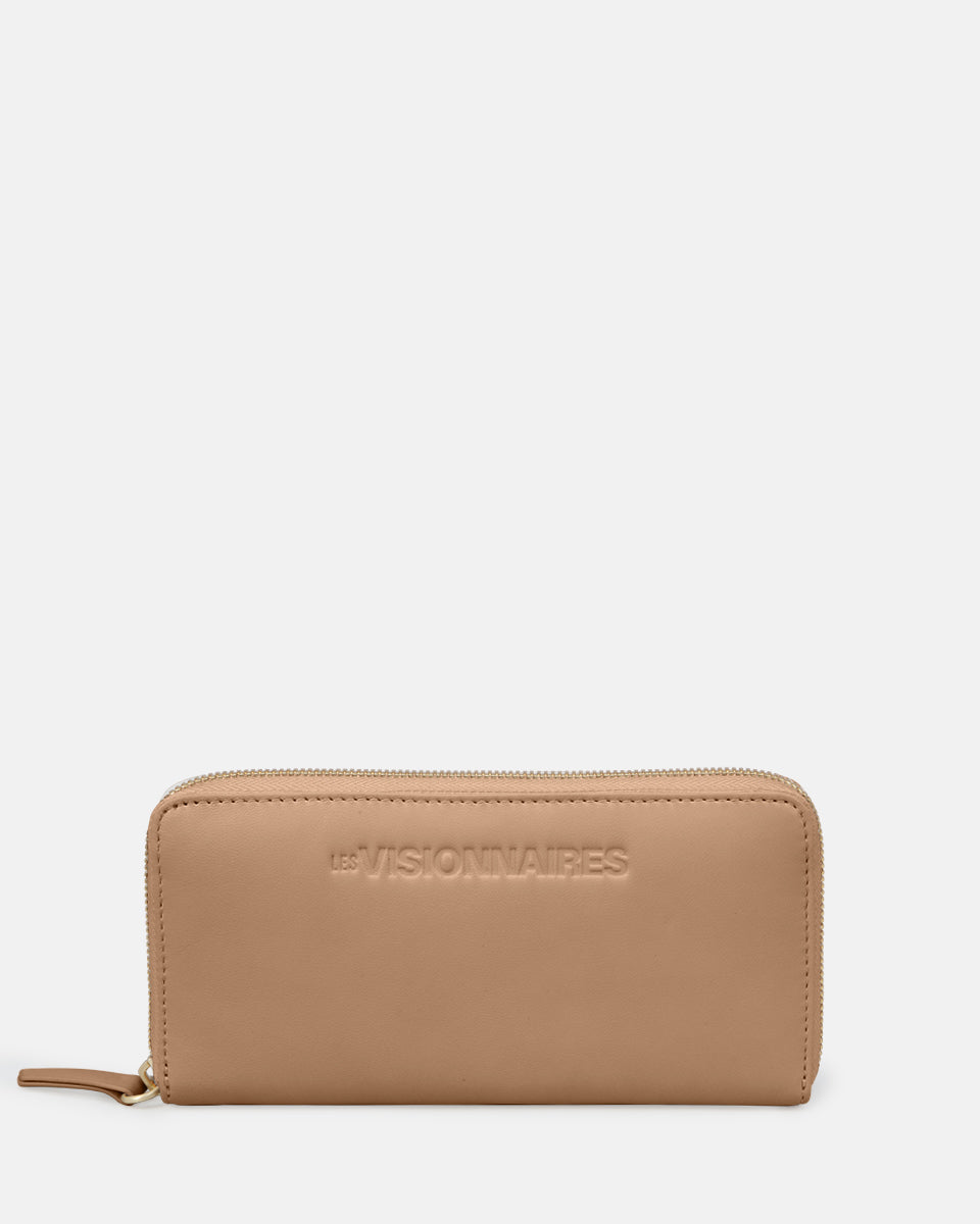 LES VISIONNAIRES- Wallets- LILY 25 SILKY- black / OS-off white / OS-caramel / OS-cappuccino beige / OS-matcha tea / OS-dusk blue / OS-cranberry / OS