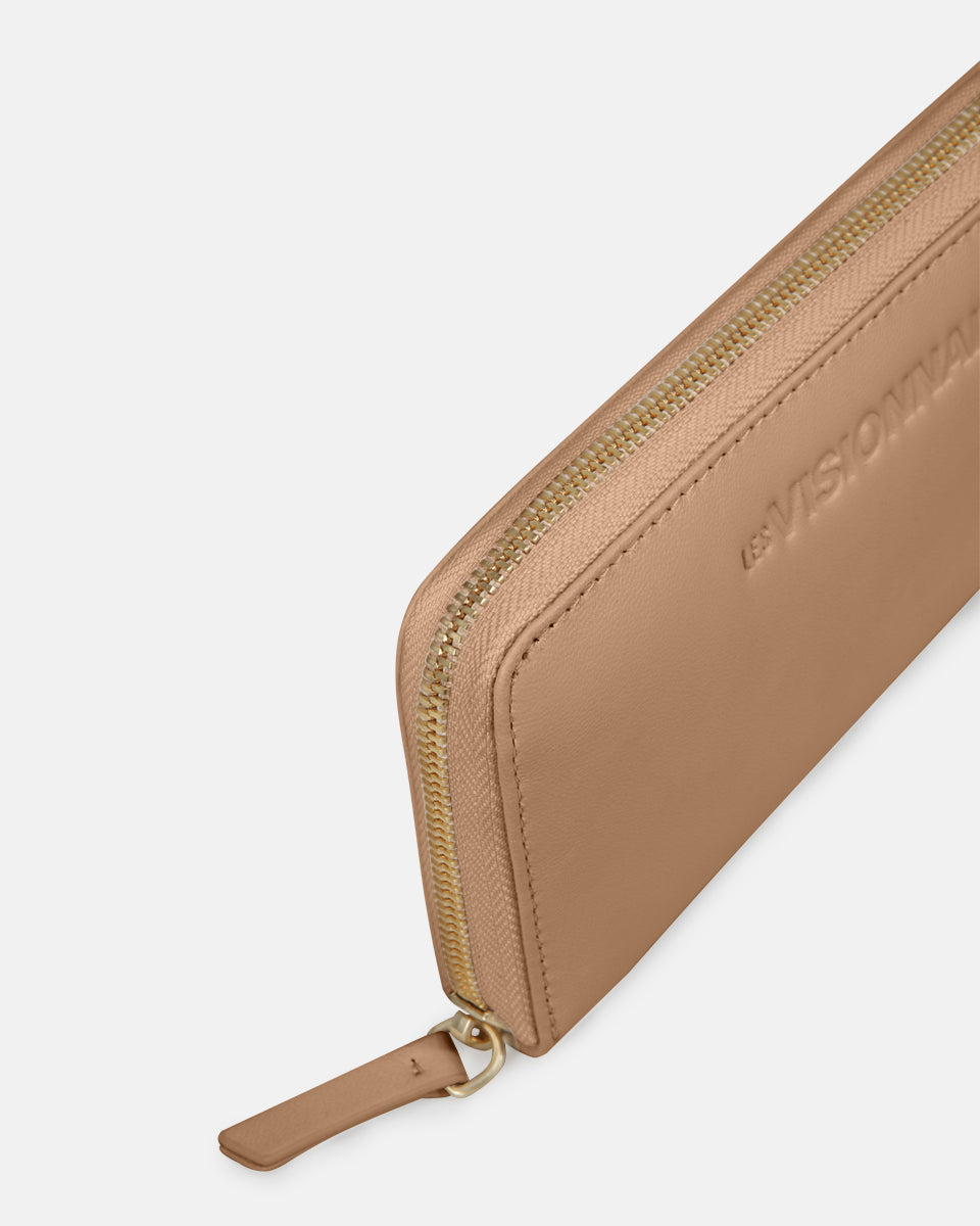 LES VISIONNAIRES- Wallets- LILY 25 SILKY- black / OS-off white / OS-caramel / OS-cappuccino beige / OS-matcha tea / OS-dusk blue / OS-cranberry / OS