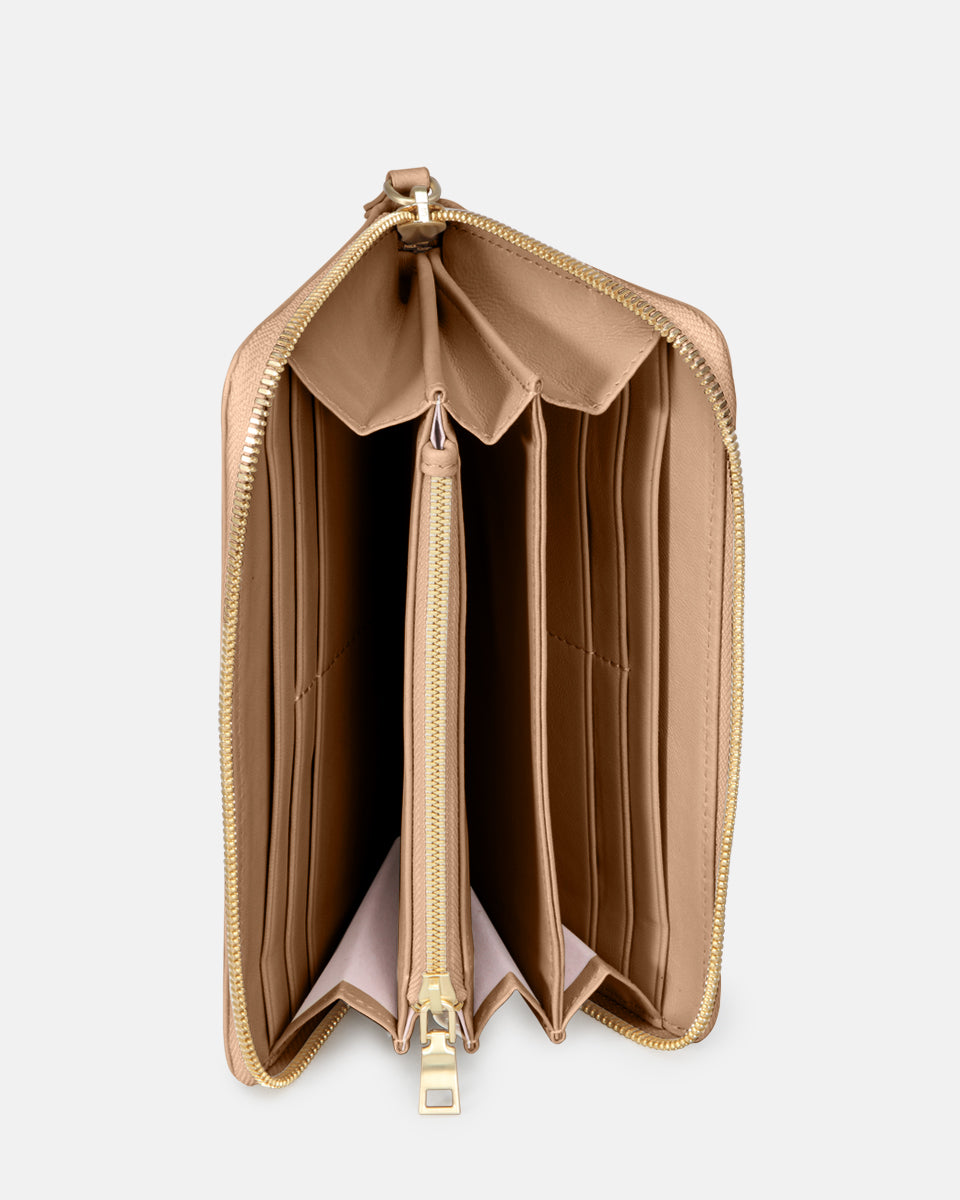 LES VISIONNAIRES- Wallets- LILY 25 SILKY- black / OS-off white / OS-caramel / OS-cappuccino beige / OS-matcha tea / OS-dusk blue / OS-cranberry / OS