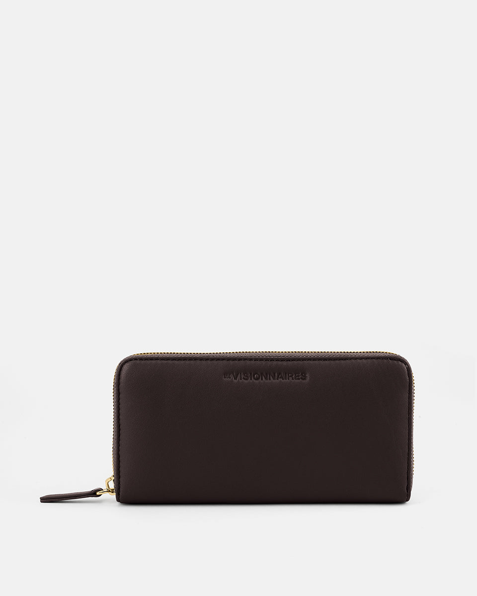 LES VISIONNAIRES- Wallets- LILY SILKY- chocolate brown / OS-titanium grey / OS-vinyard red / OS