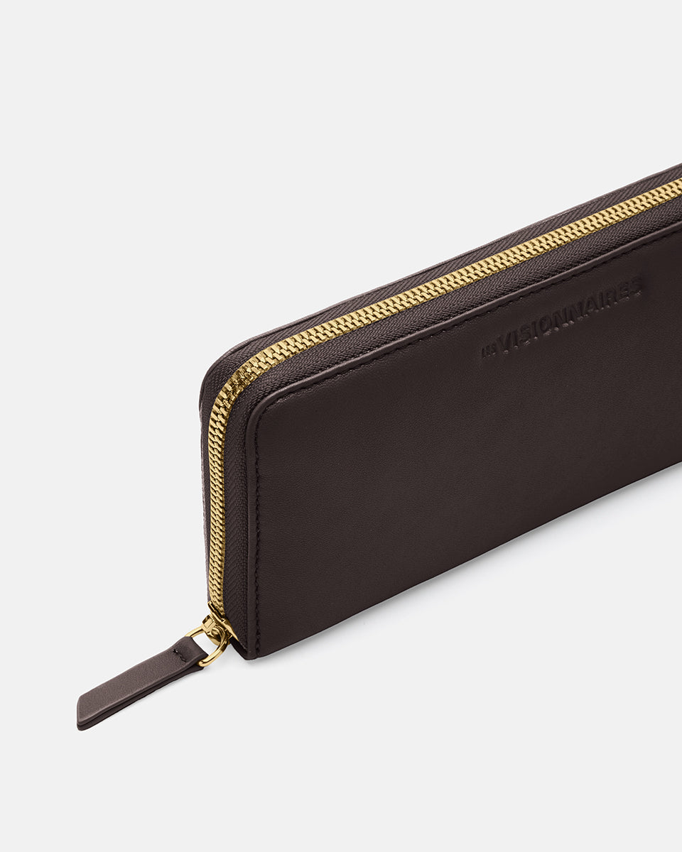 LES VISIONNAIRES- Wallets- LILY SILKY- chocolate brown / OS-titanium grey / OS-vinyard red / OS