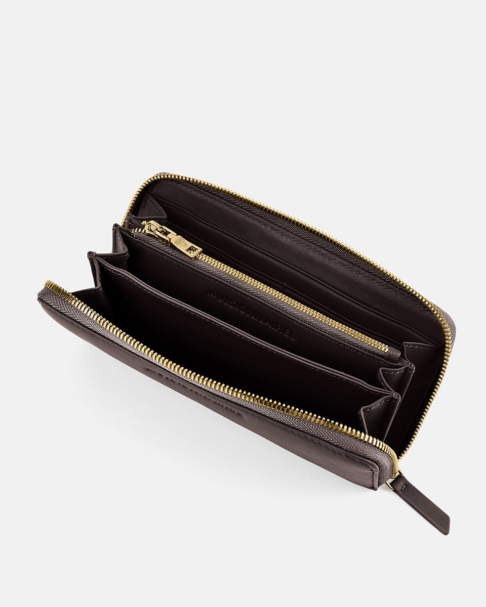 LES VISIONNAIRES- Wallets- LILY SILKY- chocolate brown / OS-titanium grey / OS-vinyard red / OS