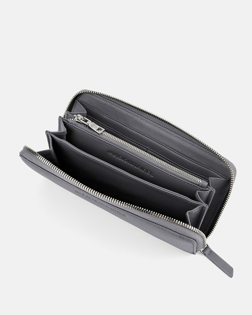 LES VISIONNAIRES- Wallets- LILY SILKY- chocolate brown / OS-titanium grey / OS-vinyard red / OS