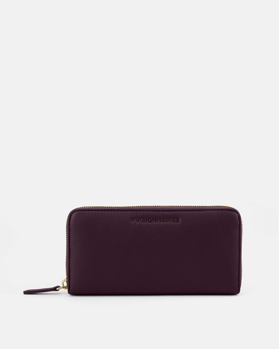 LES VISIONNAIRES- Wallets- LILY SILKY- chocolate brown / OS-titanium grey / OS-vinyard red / OS