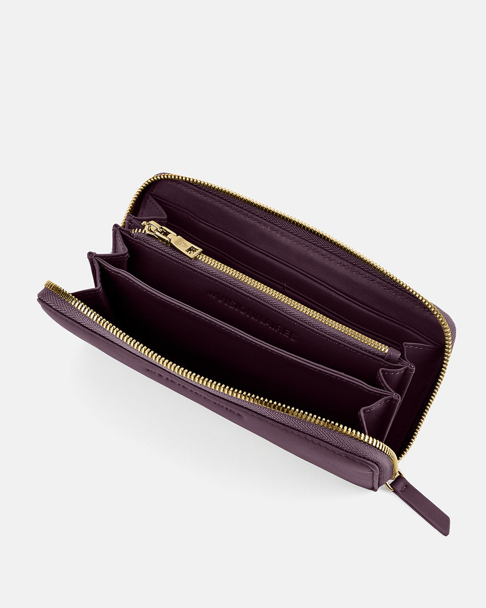 LES VISIONNAIRES- Wallets- LILY SILKY- chocolate brown / OS-titanium grey / OS-vinyard red / OS