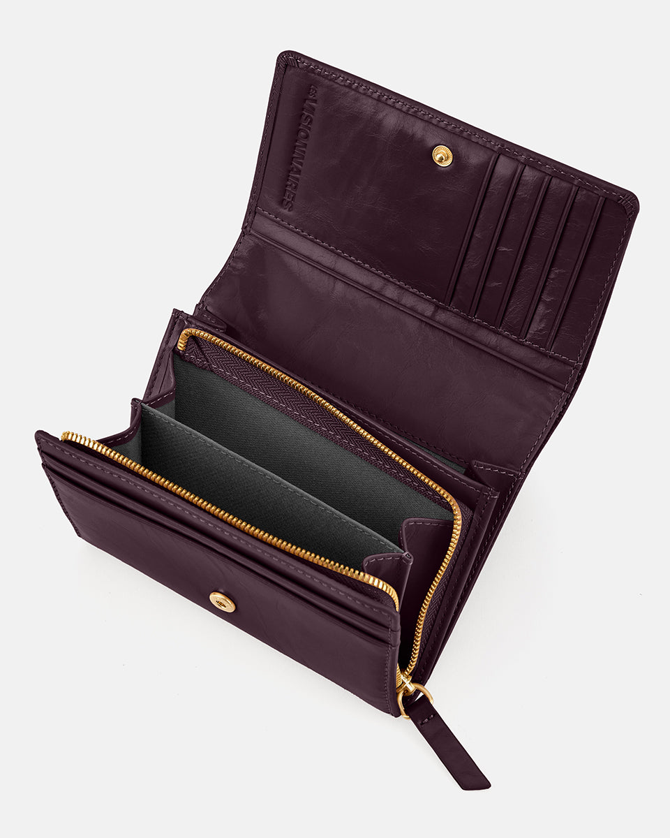 LES VISIONNAIRES- Wallets- MARIA A CRINKLE- black / OS-bordeaux red / OS