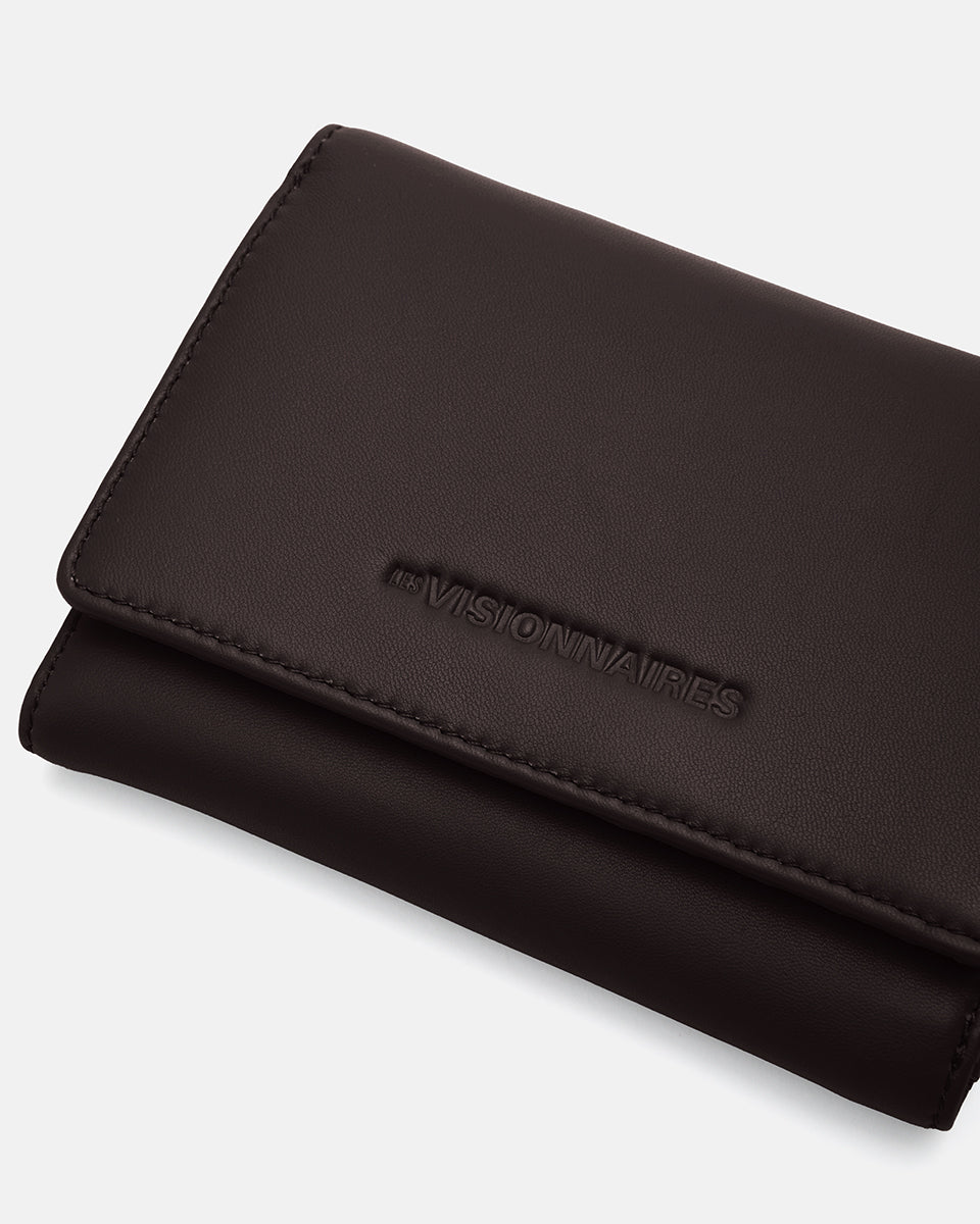 LES VISIONNAIRES- Wallets- MARIA A SILKY- chocolate brown / OS-vinyard red / OS