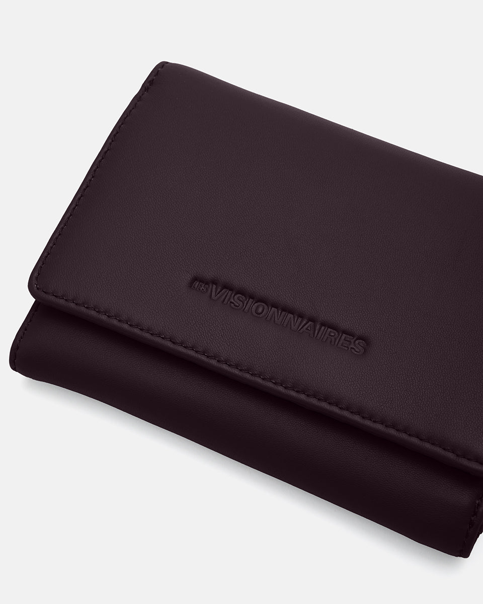 LES VISIONNAIRES- Wallets- MARIA A SILKY- chocolate brown / OS-vinyard red / OS