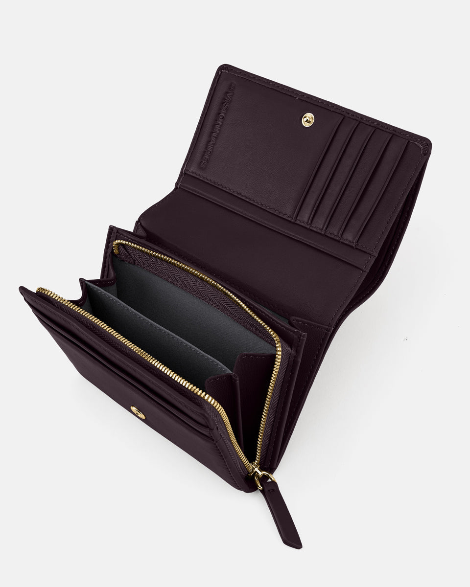 LES VISIONNAIRES- Wallets- MARIA A SILKY- chocolate brown / OS-vinyard red / OS
