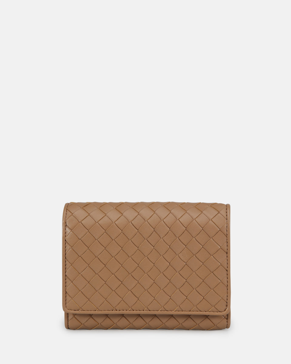 LES VISIONNAIRES- Wallets- MARIA A WEAVE- black / OS-off white / OS-caramel / OS-cappuccino beige / OS-matcha tea / OS-dusk blue / OS-cranberry / OS