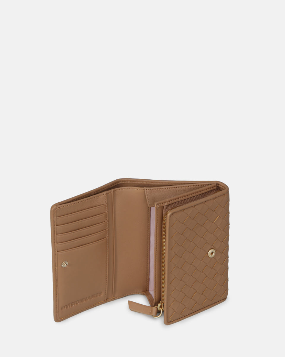 LES VISIONNAIRES- Wallets- MARIA A WEAVE- black / OS-off white / OS-caramel / OS-cappuccino beige / OS-matcha tea / OS-dusk blue / OS-cranberry / OS
