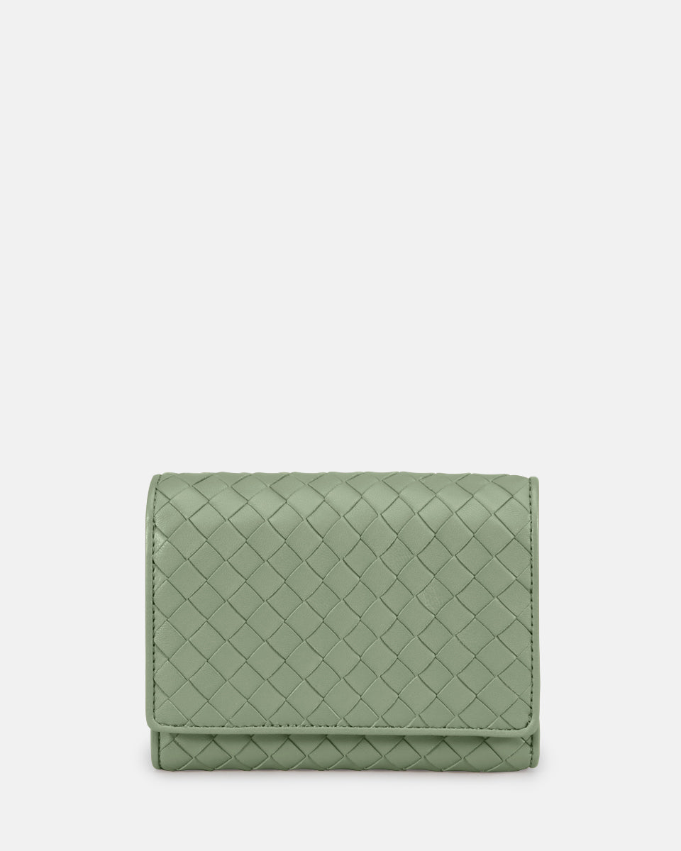 LES VISIONNAIRES- Wallets- MARIA A WEAVE- black / OS-off white / OS-caramel / OS-cappuccino beige / OS-matcha tea / OS-dusk blue / OS-cranberry / OS
