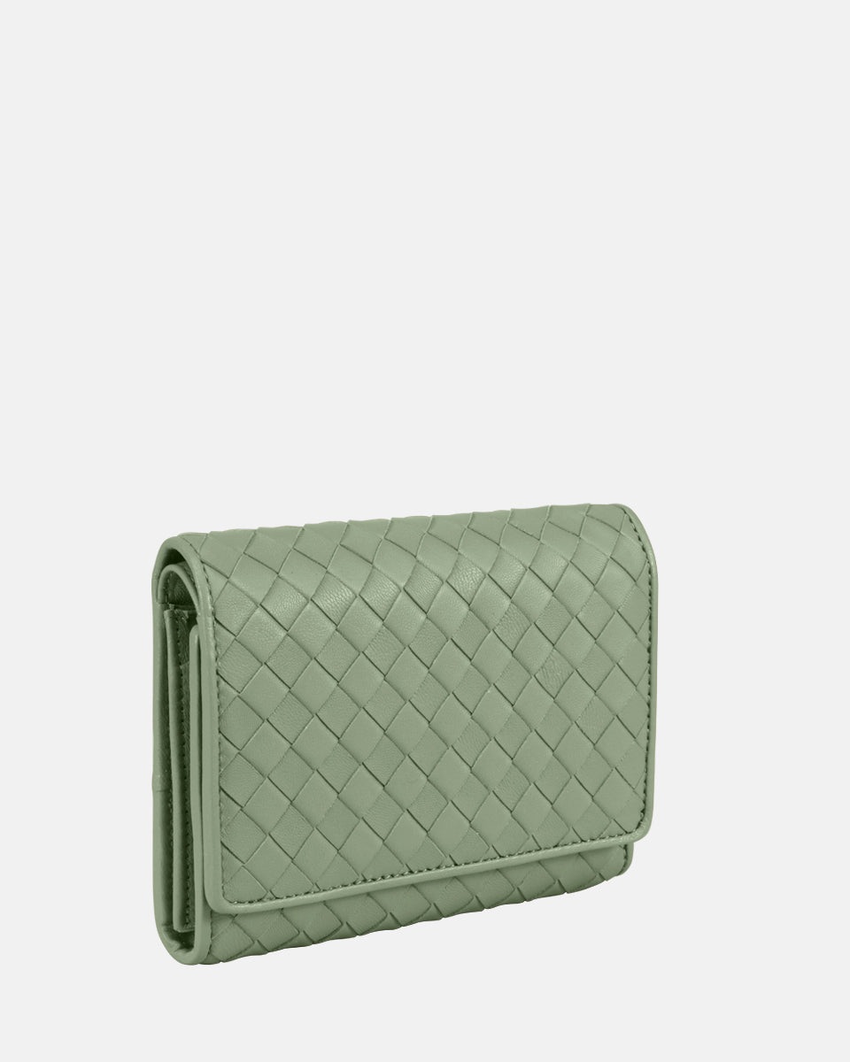 LES VISIONNAIRES- Wallets- MARIA A WEAVE- black / OS-off white / OS-caramel / OS-cappuccino beige / OS-matcha tea / OS-dusk blue / OS-cranberry / OS