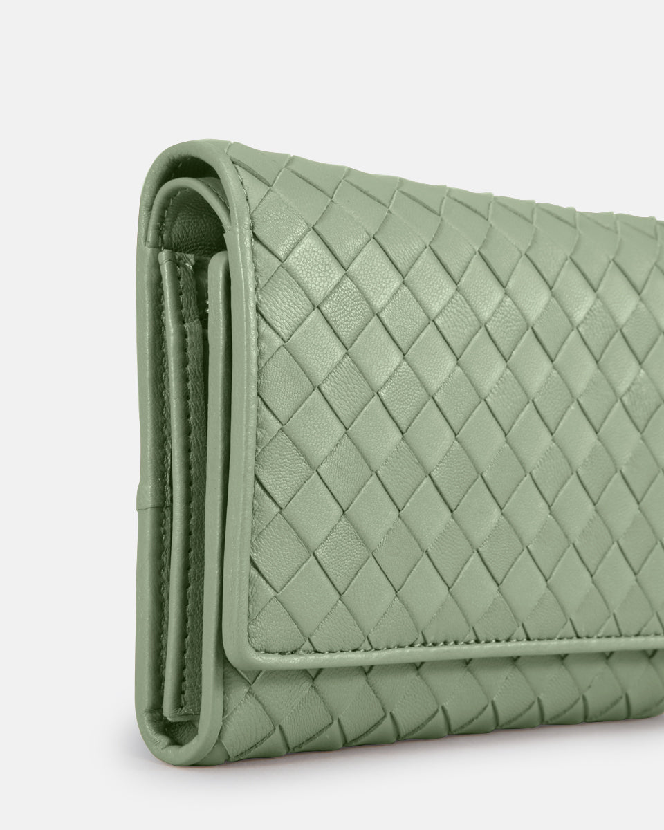 LES VISIONNAIRES- Wallets- MARIA A WEAVE- black / OS-off white / OS-caramel / OS-cappuccino beige / OS-matcha tea / OS-dusk blue / OS-cranberry / OS