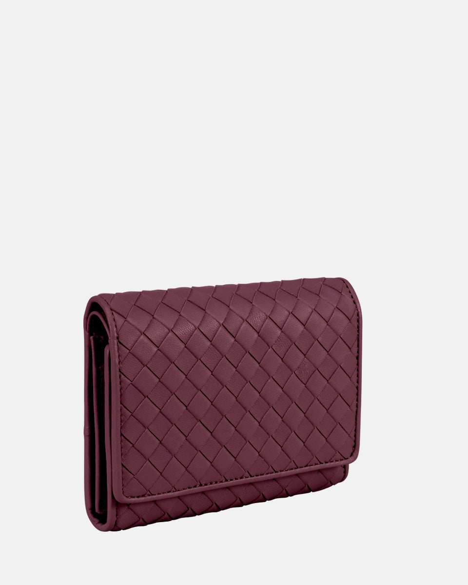 LES VISIONNAIRES- Wallets- MARIA A WEAVE- black / OS-off white / OS-caramel / OS-cappuccino beige / OS-matcha tea / OS-dusk blue / OS-cranberry / OS