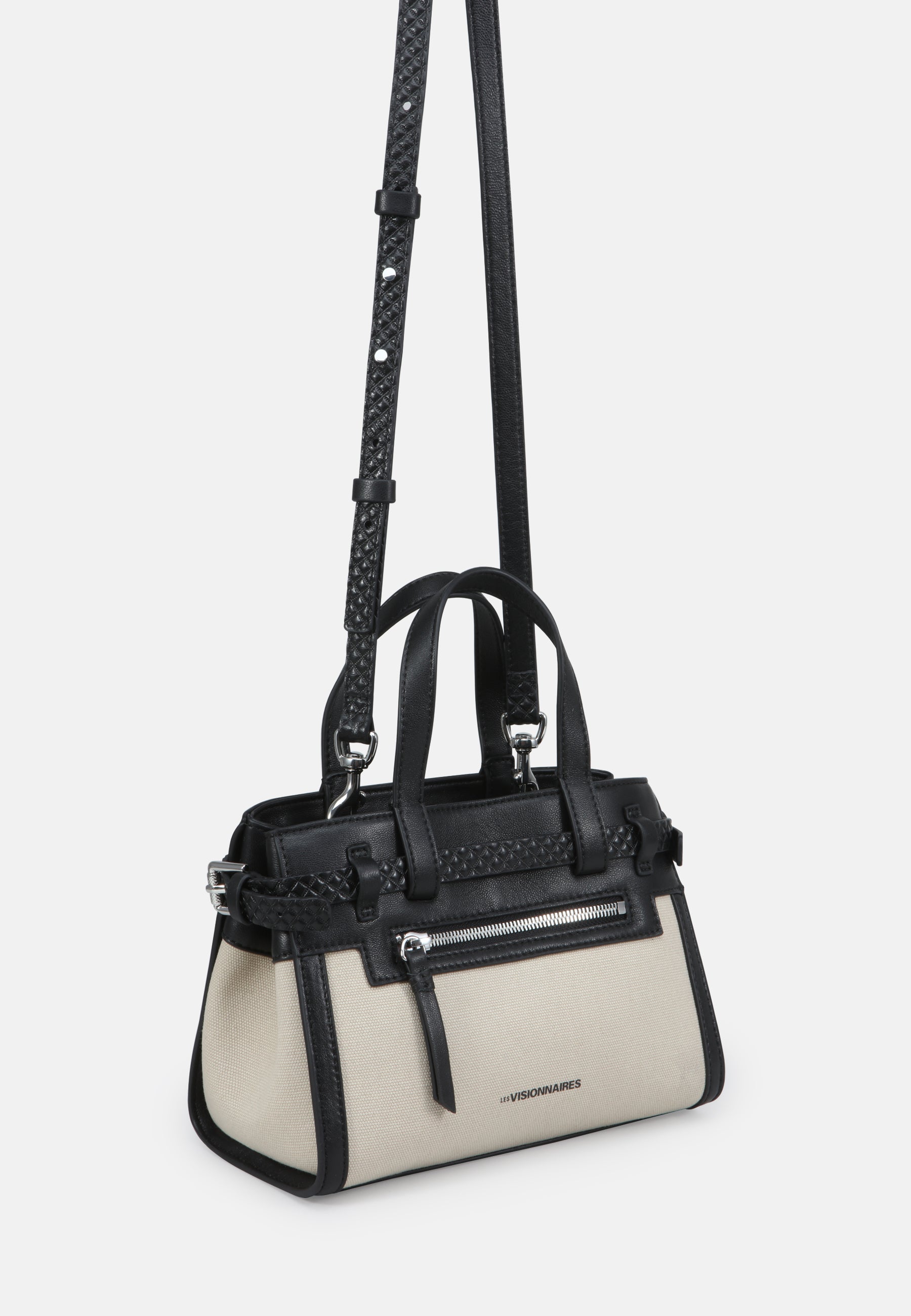 LES VISIONNAIRES- Bags- TINA S CANVAS- off white / black / OS