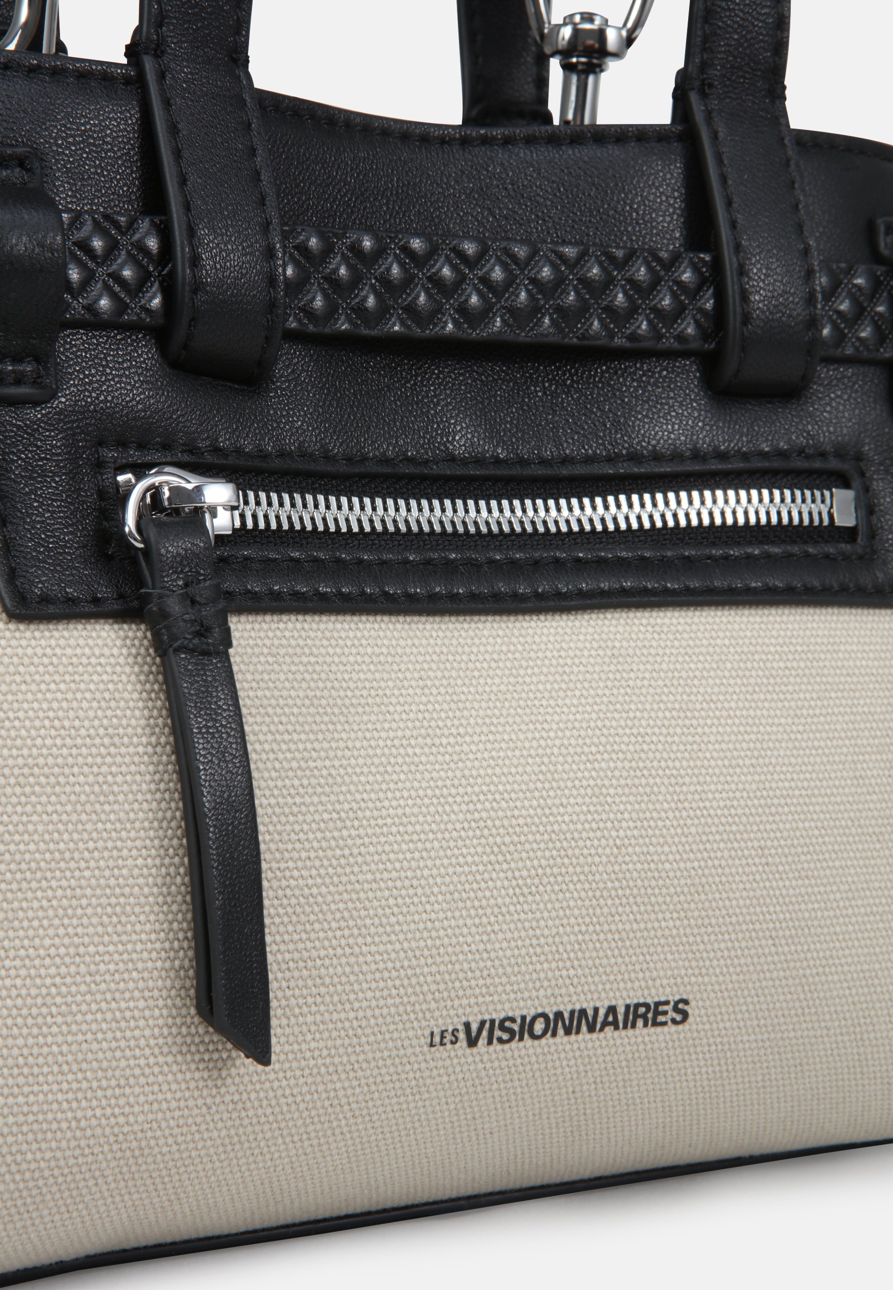 LES VISIONNAIRES- Bags- TINA S CANVAS- off white / black / OS