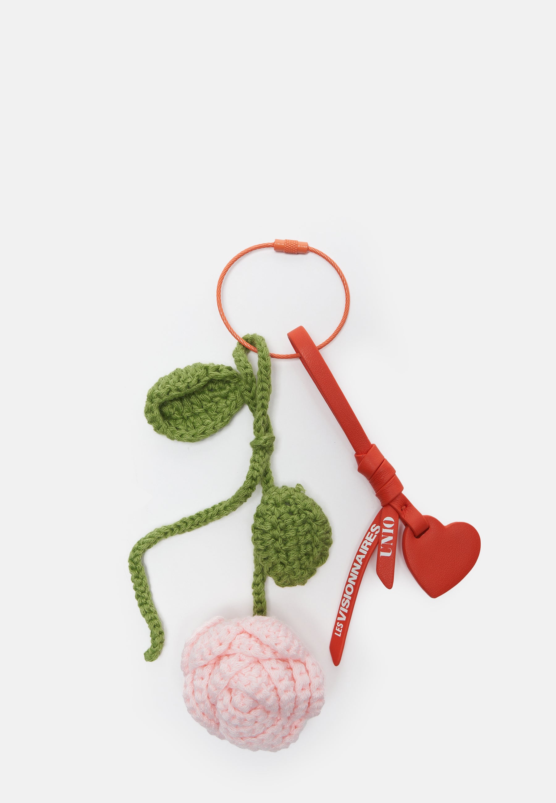 CROCHET ROSE CHARM