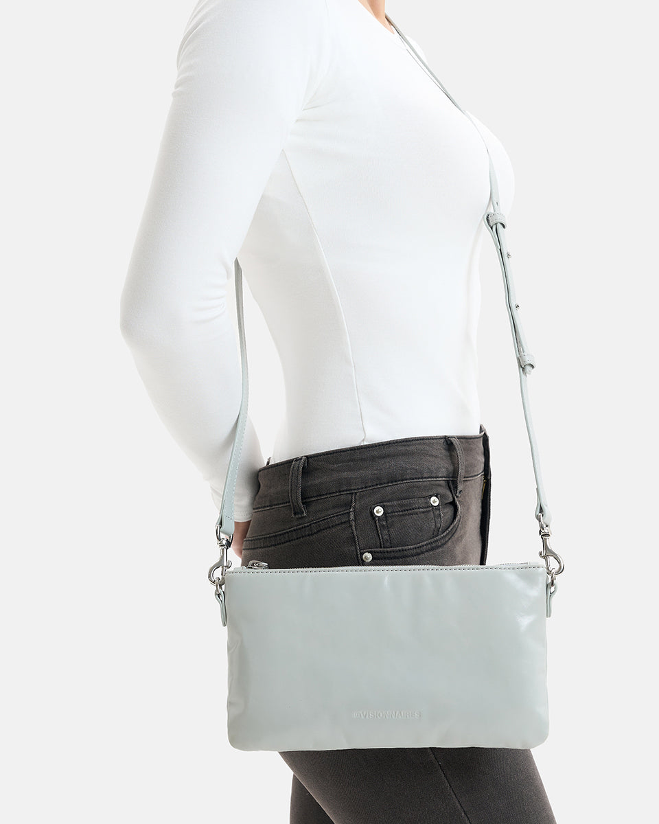 LES VISIONNAIRES- Bags- ALICE CRINKLE- black / OS-glacier grey / OS-bordeaux red / OS-cameo rose / OS