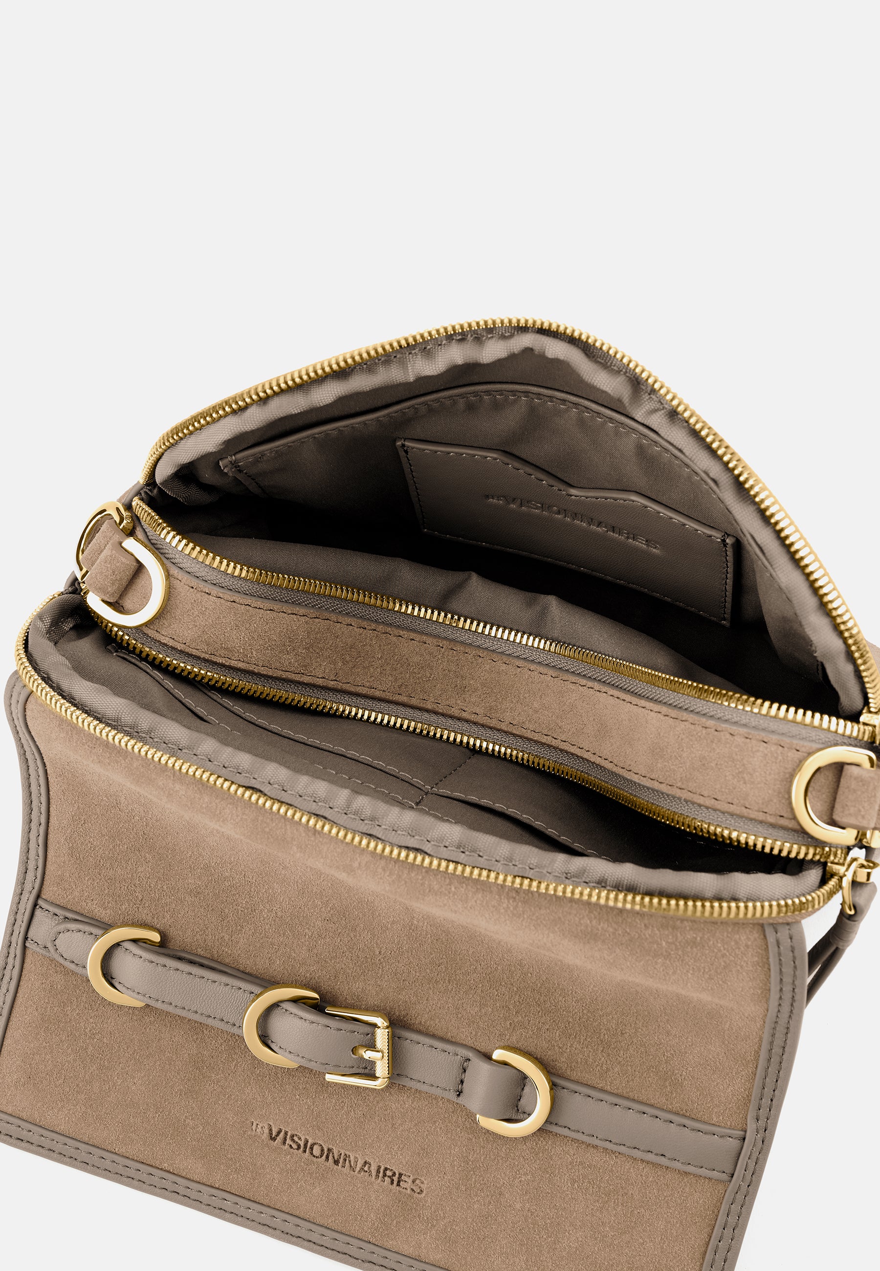 LES VISIONNAIRES- Bags- EMILY COZY- mushroom / capuccino beige / OS-chocolate brown / OS-titanium grey / OS-vinyard red / OS