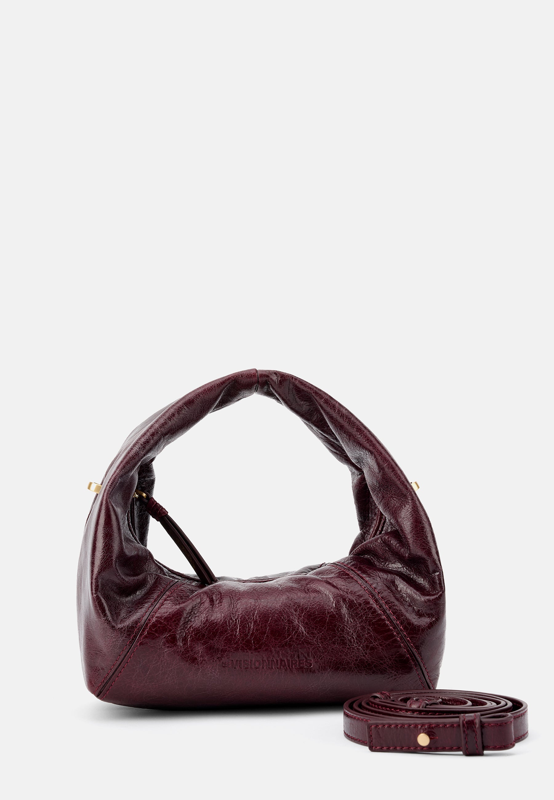 LES VISIONNAIRES- Bags- GRETA MINI ICON CRINKLE- black / OS-glacier grey / OS-bordeaux red / OS-cameo rose / OS