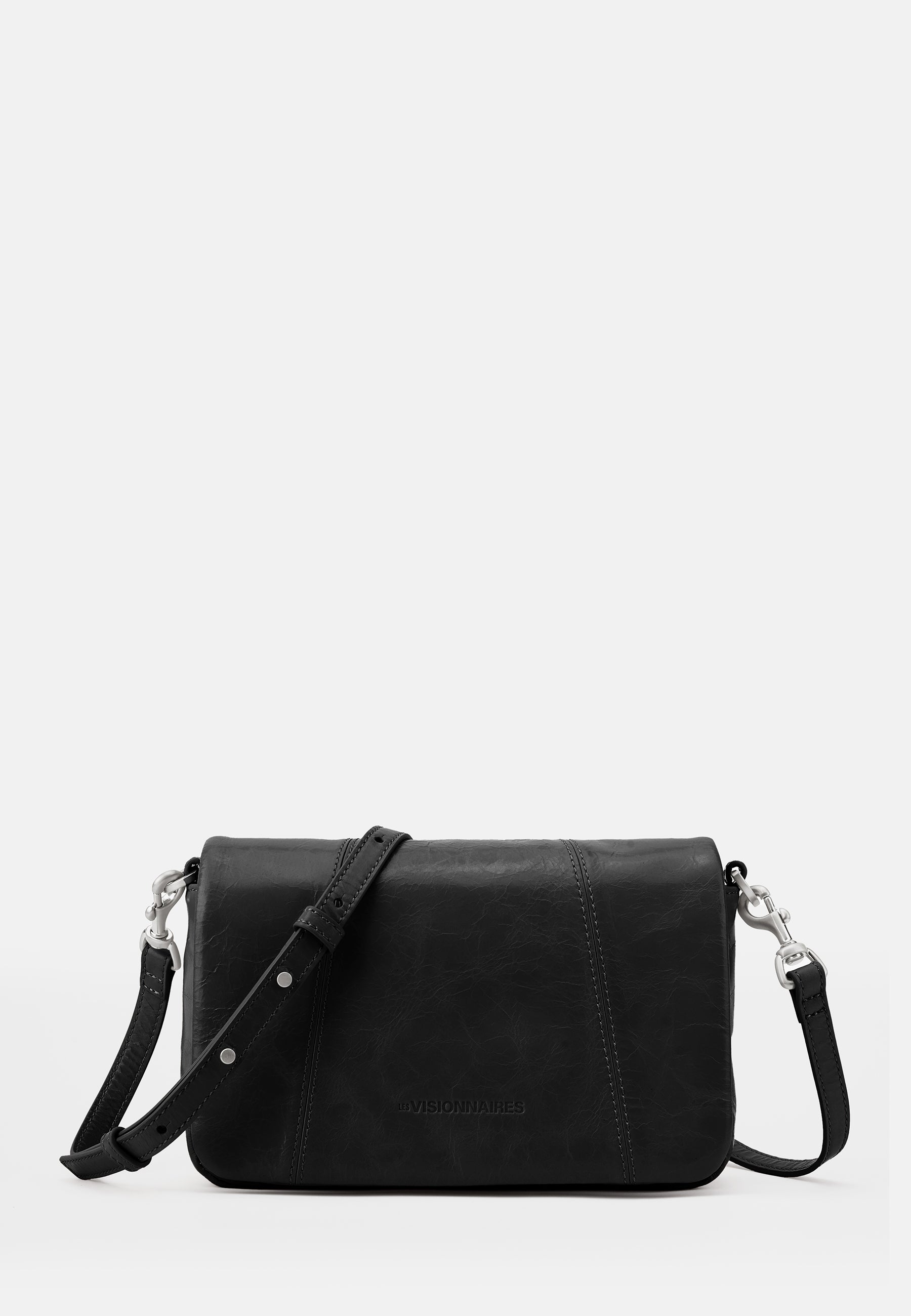 LES VISIONNAIRES- Bags- MILA ICON CRINKLE- black / OS-bordeaux red / OS