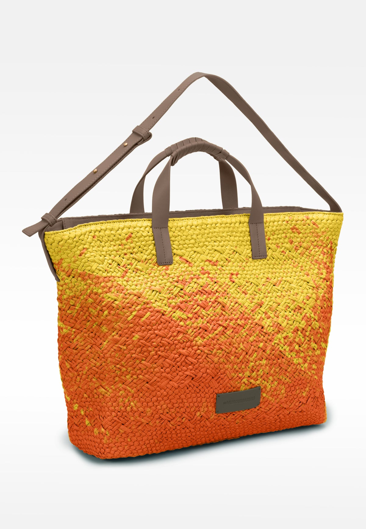LES VISIONNAIRES- Bags- NIA RAFFIA- nature print / taupe brown / OS-yellow print / taupe brown / OS-nature / taupe brown / OS-grey / OS-green / OS-light green / OS-blue / OS-lilac / OS