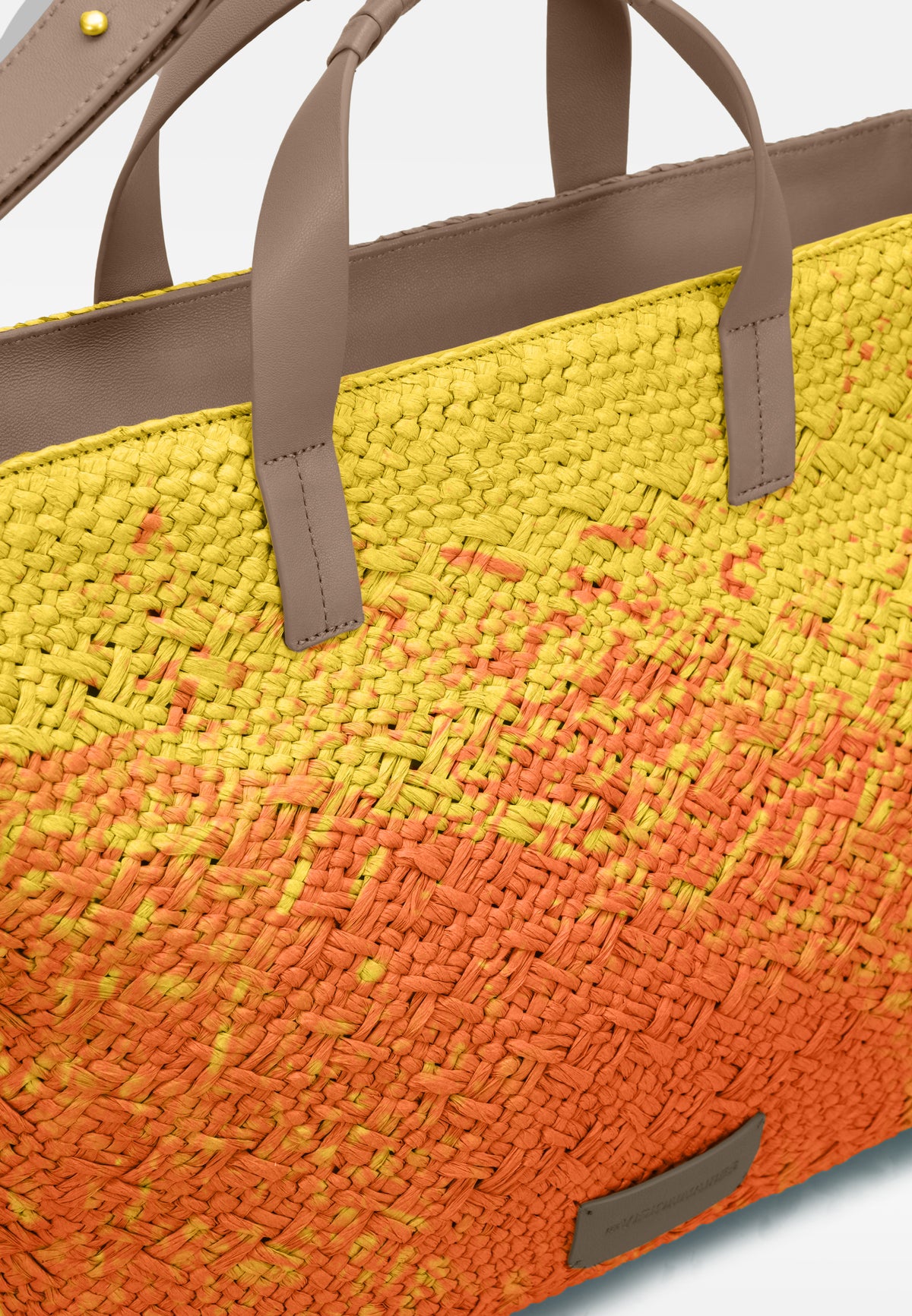 LES VISIONNAIRES- Bags- NIA RAFFIA- nature print / taupe brown / OS-yellow print / taupe brown / OS-nature / taupe brown / OS-grey / OS-green / OS-light green / OS-blue / OS-lilac / OS