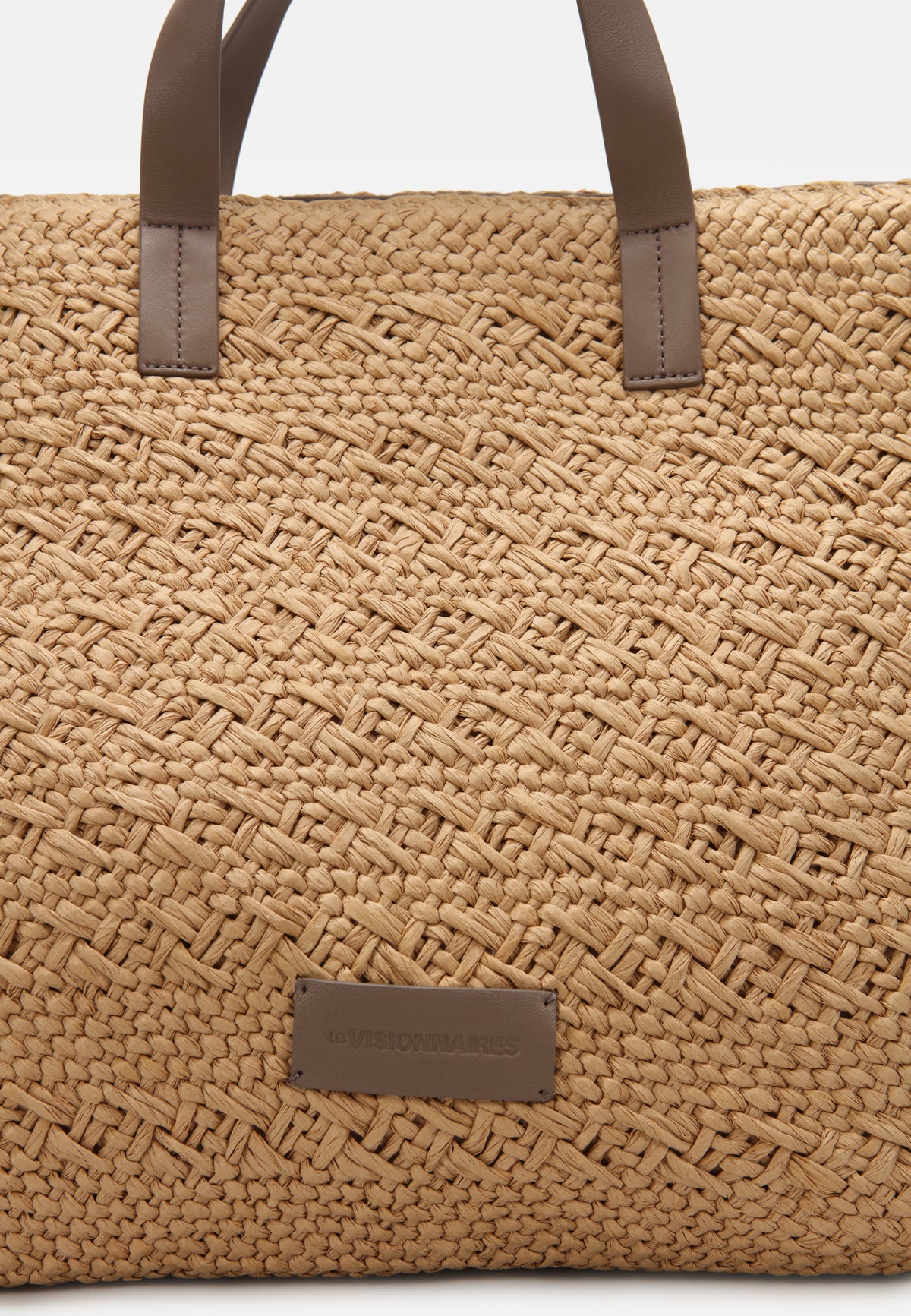 LES VISIONNAIRES- Bags- NIA RAFFIA- nature print / taupe brown / OS-yellow print / taupe brown / OS-nature / taupe brown / OS-grey / OS-green / OS-light green / OS-blue / OS-lilac / OS