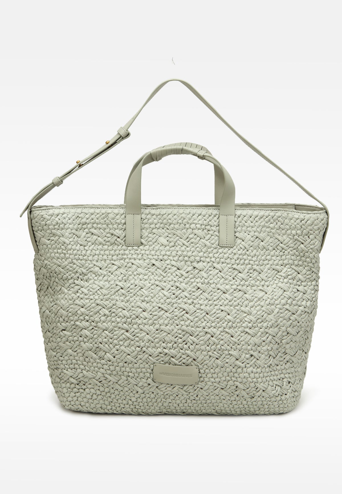 LES VISIONNAIRES- Bags- NIA RAFFIA- nature print / taupe brown / OS-yellow print / taupe brown / OS-nature / taupe brown / OS-grey / OS-green / OS-light green / OS-blue / OS-lilac / OS