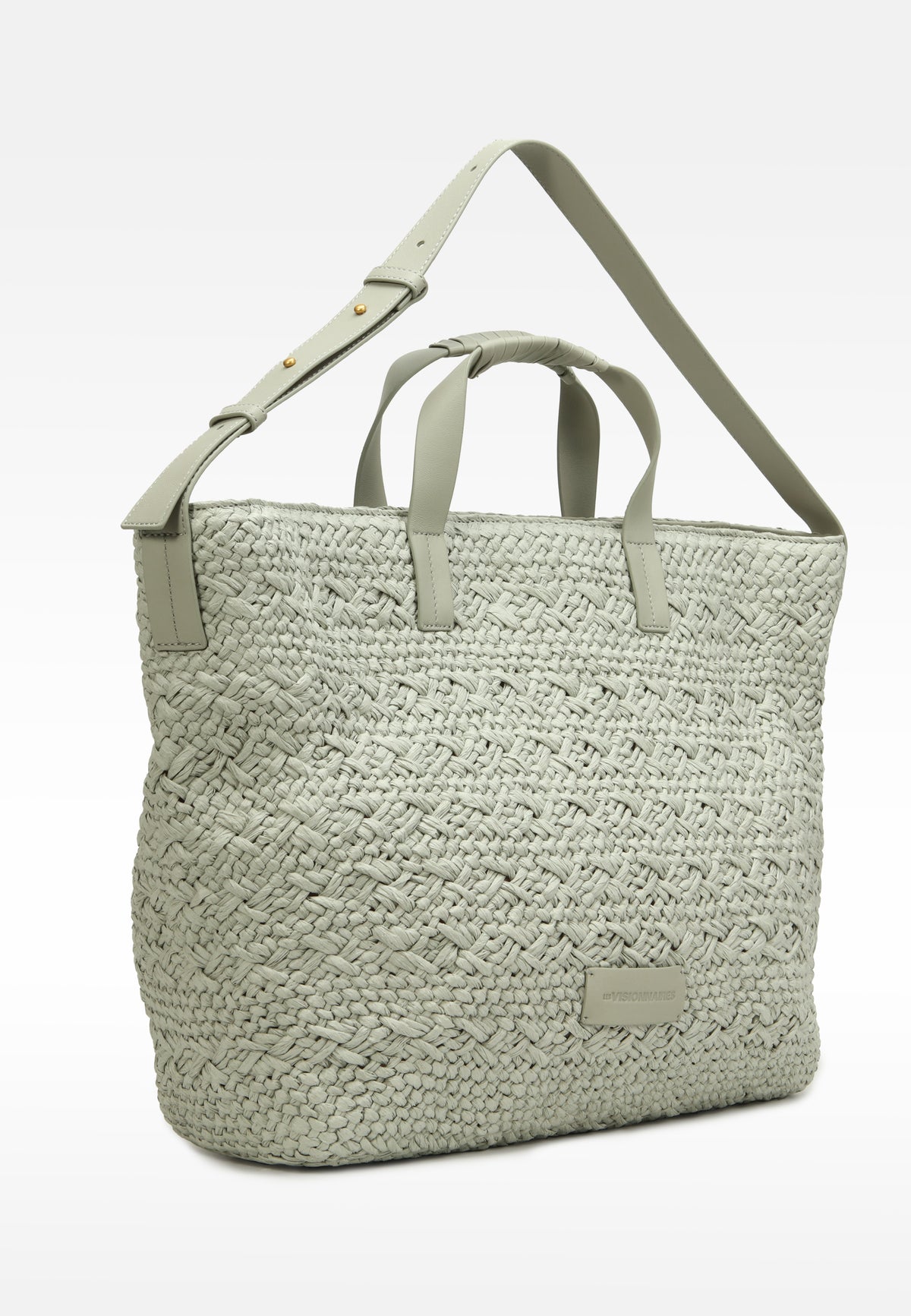LES VISIONNAIRES- Bags- NIA RAFFIA- nature print / taupe brown / OS-yellow print / taupe brown / OS-nature / taupe brown / OS-grey / OS-green / OS-light green / OS-blue / OS-lilac / OS