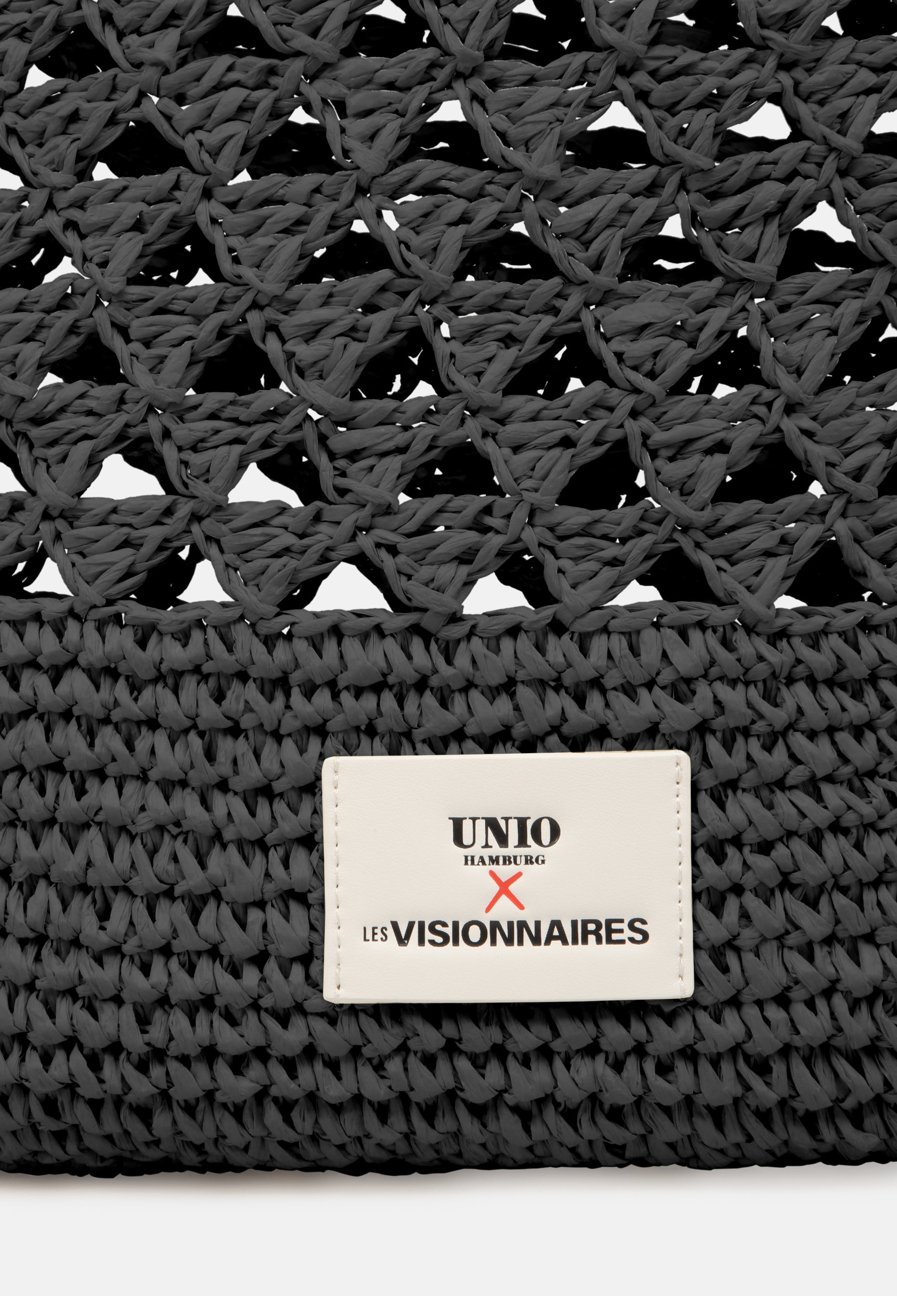 LES VISIONNAIRES- Bags- SHOPPER RAFFIA UNIO- strong orange / OS-black / OS-nature / OS-deep forest / OS-amethyst / OS-barbie / OS