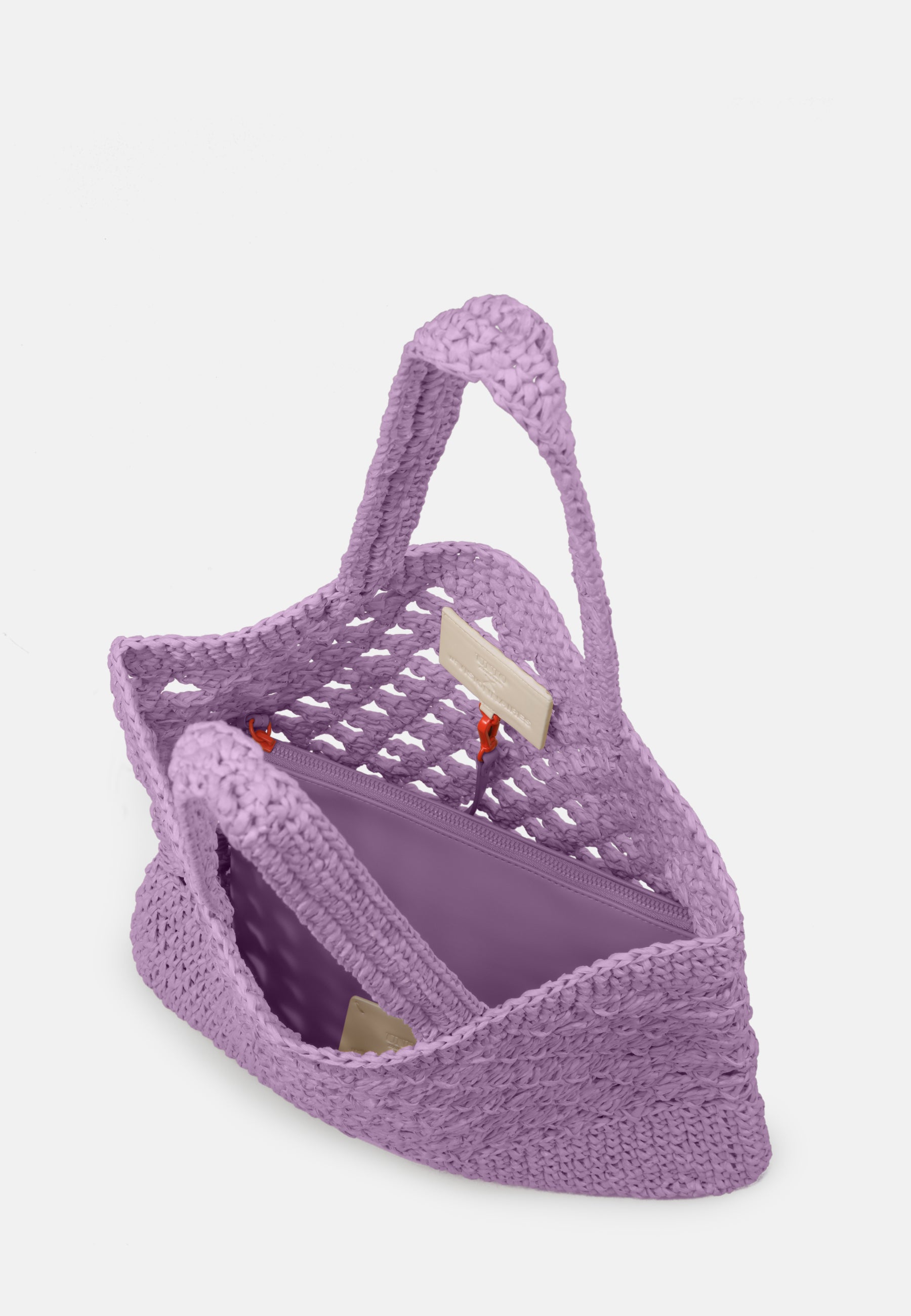 LES VISIONNAIRES- Bags- SHOPPER RAFFIA UNIO- strong orange / OS-black / OS-nature / OS-deep forest / OS-amethyst / OS-barbie / OS