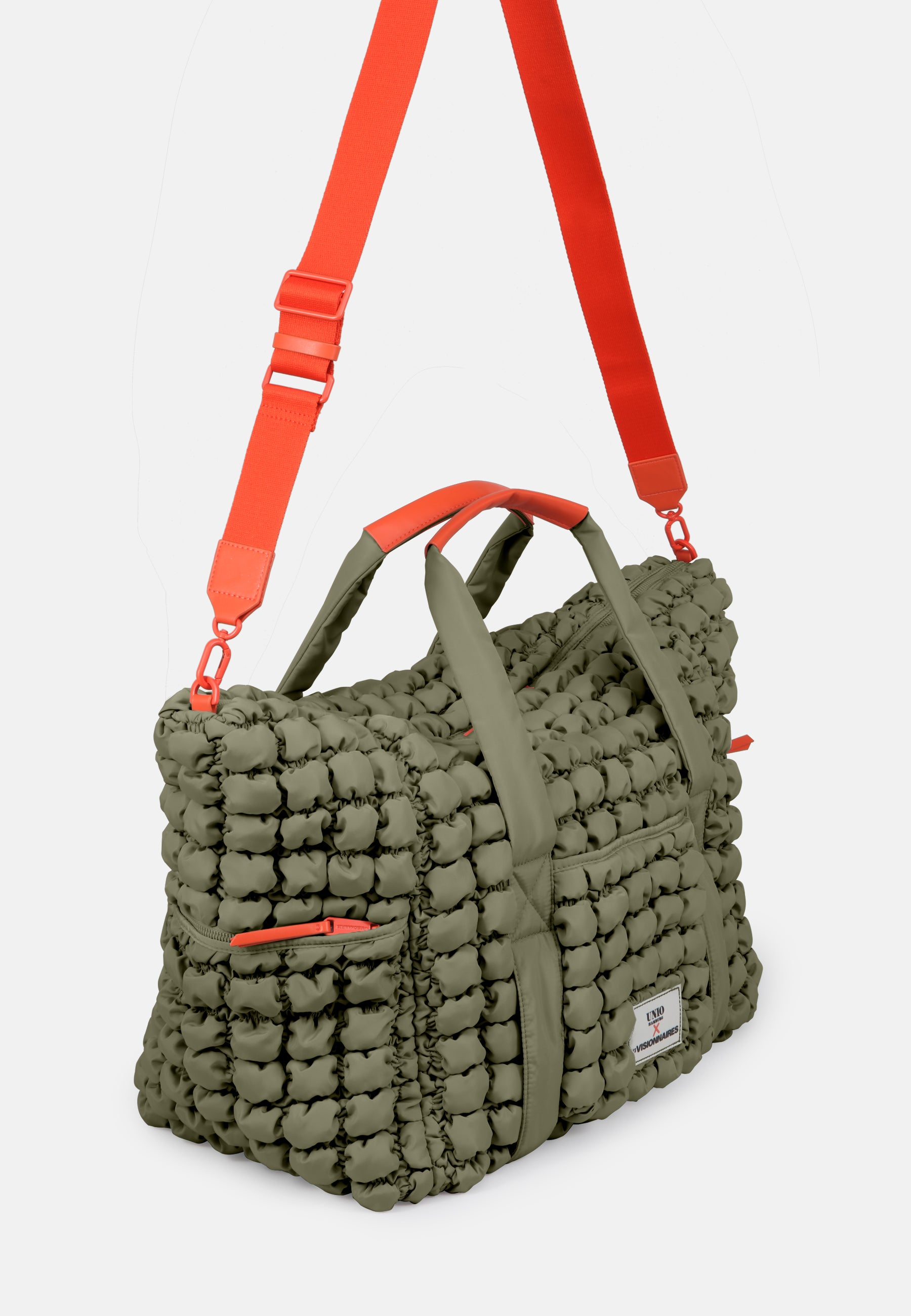 LES VISIONNAIRES- Bags- TRAVEL BAG BUBBLE UNIO- strong orange / OS-black / OS-toast / OS-light grey / OS-deep forest / OS-tea green / OS-fresh blue / OS-navy / OS-amethyst / OS-barbie / OS