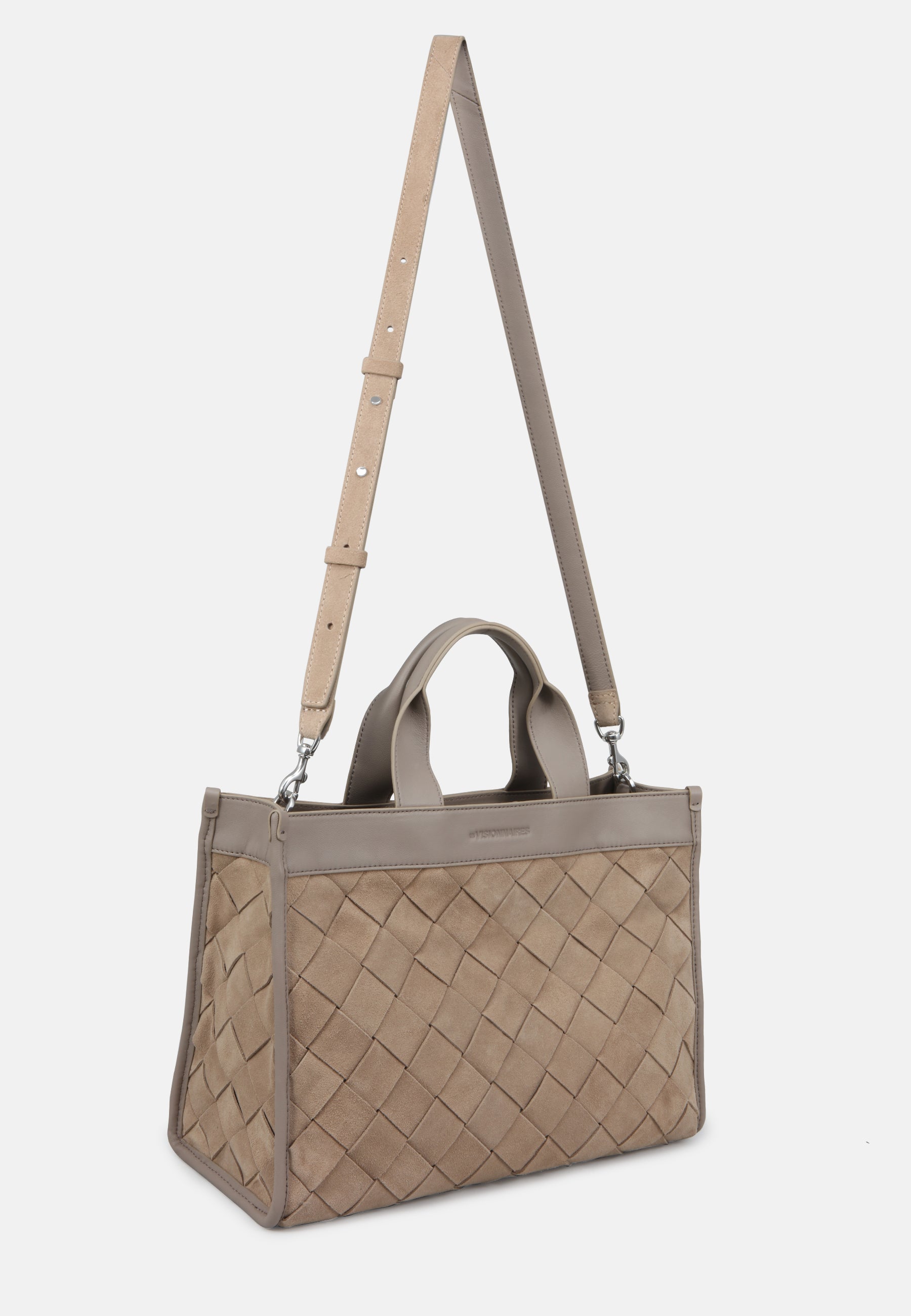 LES VISIONNAIRES- Bags- YORI WEAVE- mushroom / capuccino beige / OS-chocolate brown / black / OS-golden brown / caramel / OS-sea kelp / black / OS