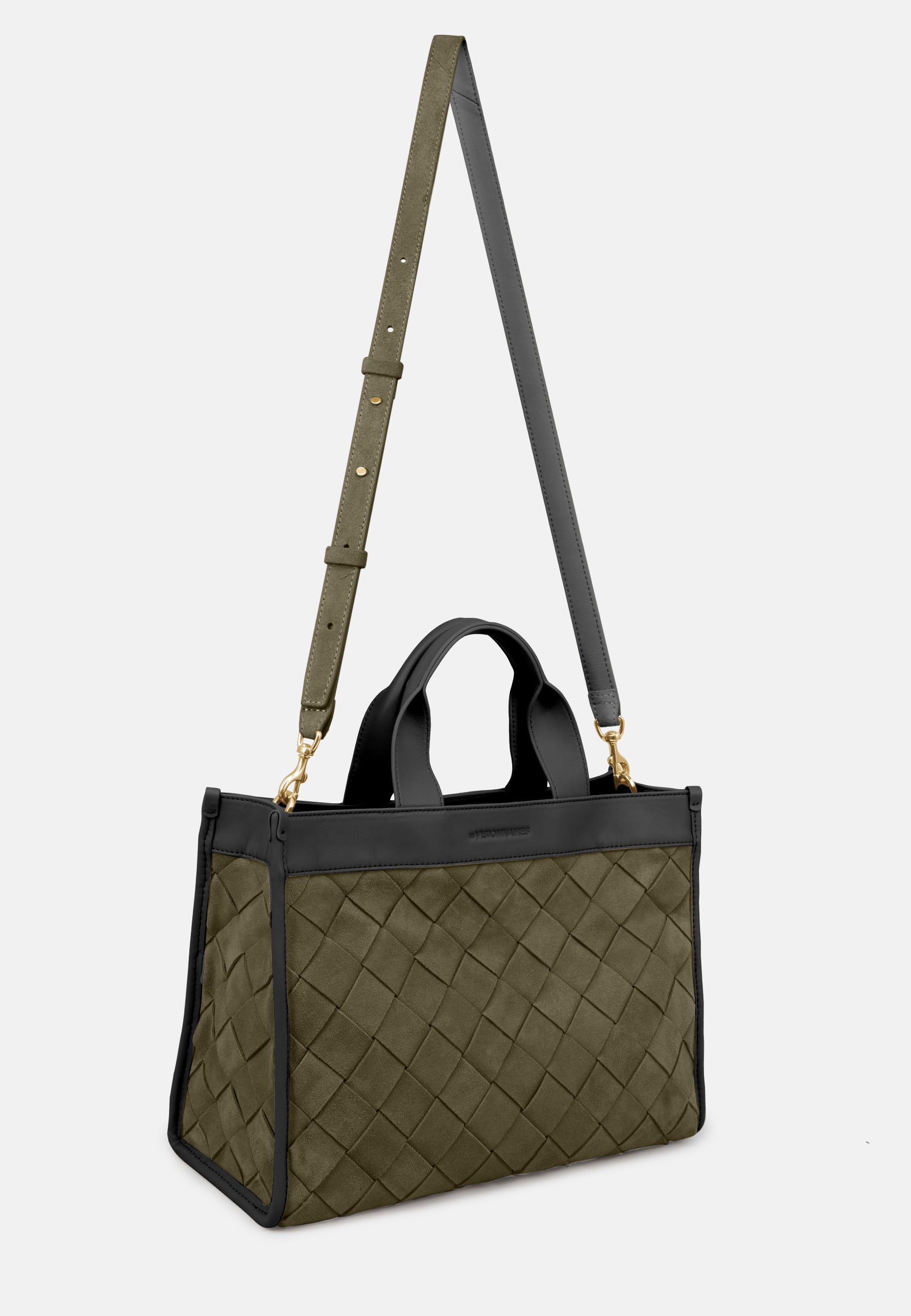 LES VISIONNAIRES- Bags- YORI WEAVE- mushroom / capuccino beige / OS-chocolate brown / black / OS-golden brown / caramel / OS-sea kelp / black / OS