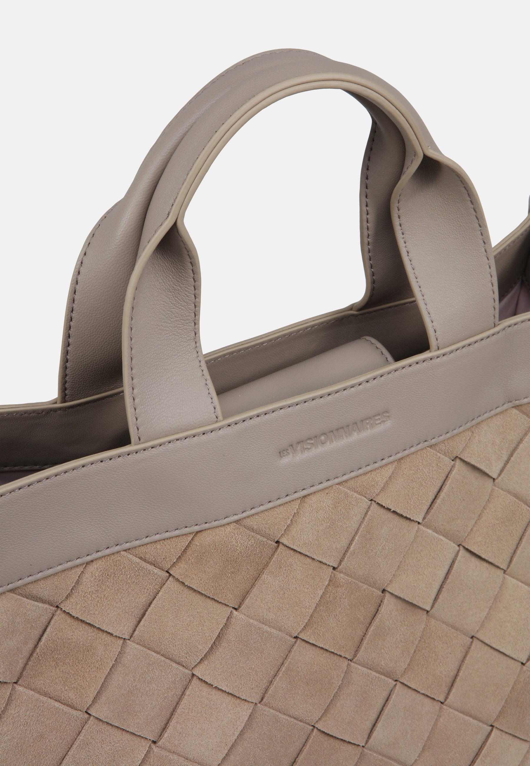 LES VISIONNAIRES- Bags- YORI WEAVE- mushroom / capuccino beige / OS-chocolate brown / black / OS-golden brown / caramel / OS-sea kelp / black / OS