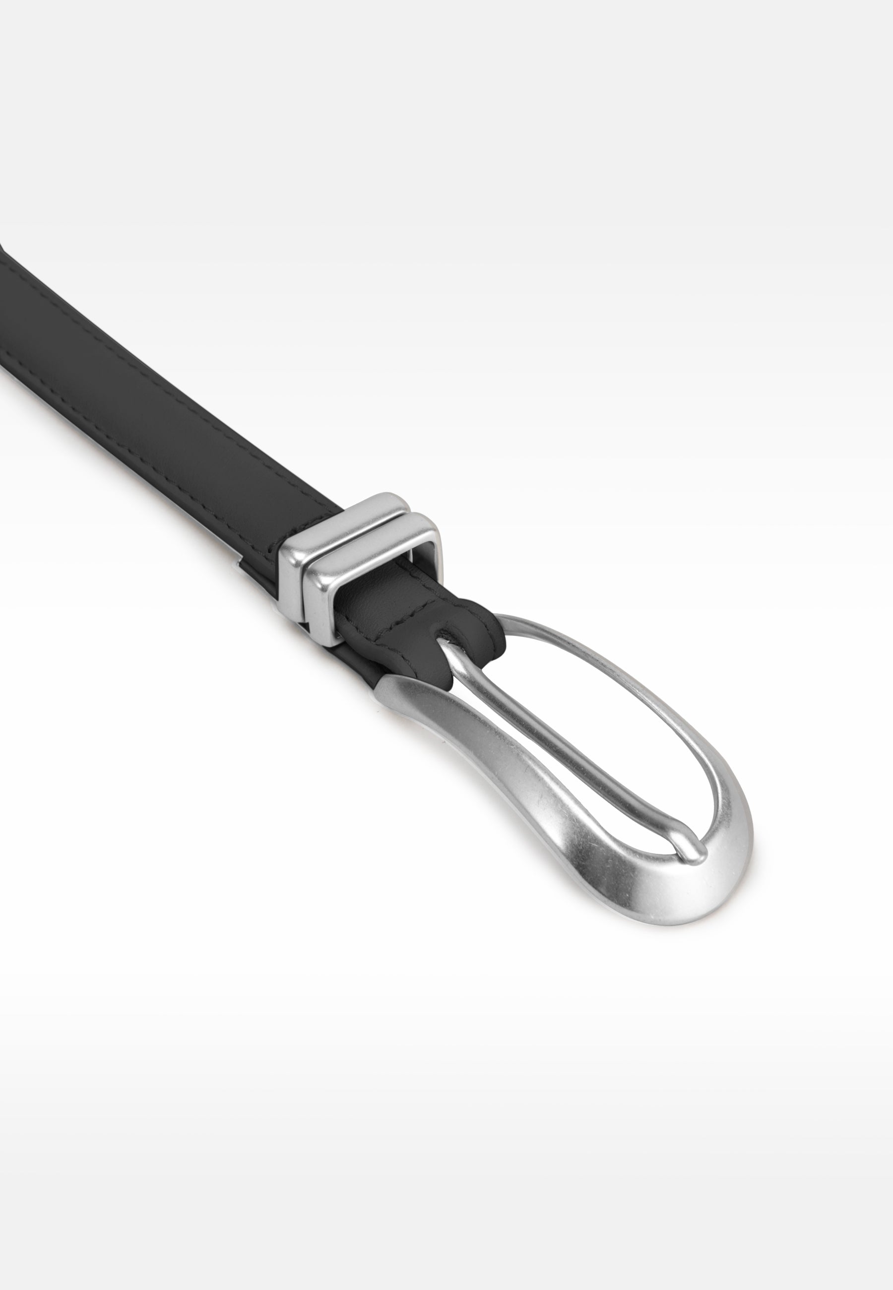LES VISIONNAIRES- Belts- DANJA SMOOTH- black / 85-off white / 85-black / 90-off white / 90-black / 95-off white / 95-black / 100-off white / 100-black / 75-off white / 75