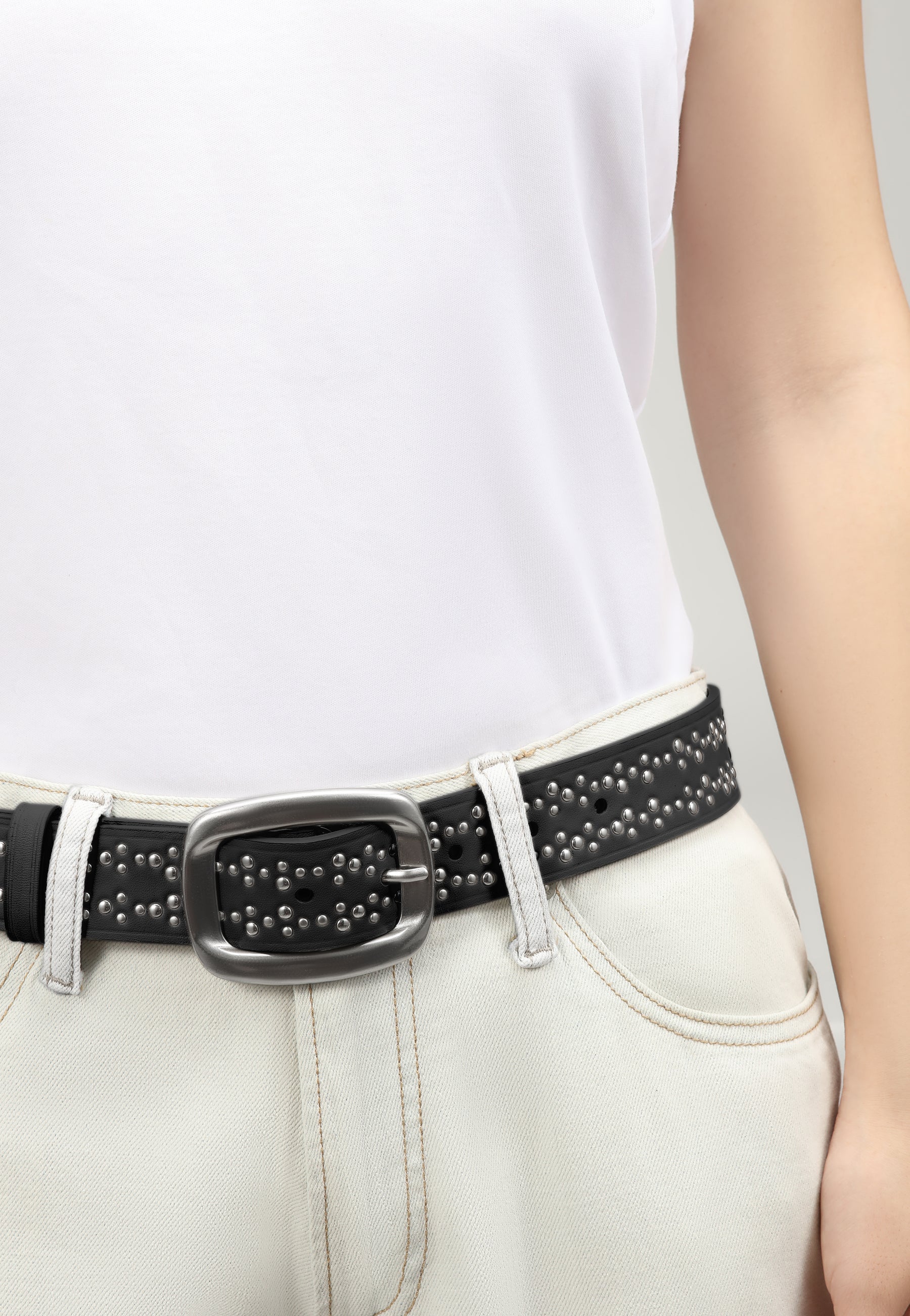 LES VISIONNAIRES- Belts- INAYA SMOOTH- black / 85-espresso / 85-matcha / 85-black / 90-espresso / 90-matcha / 90-black / 95-espresso / 95-matcha / 95-black / 100