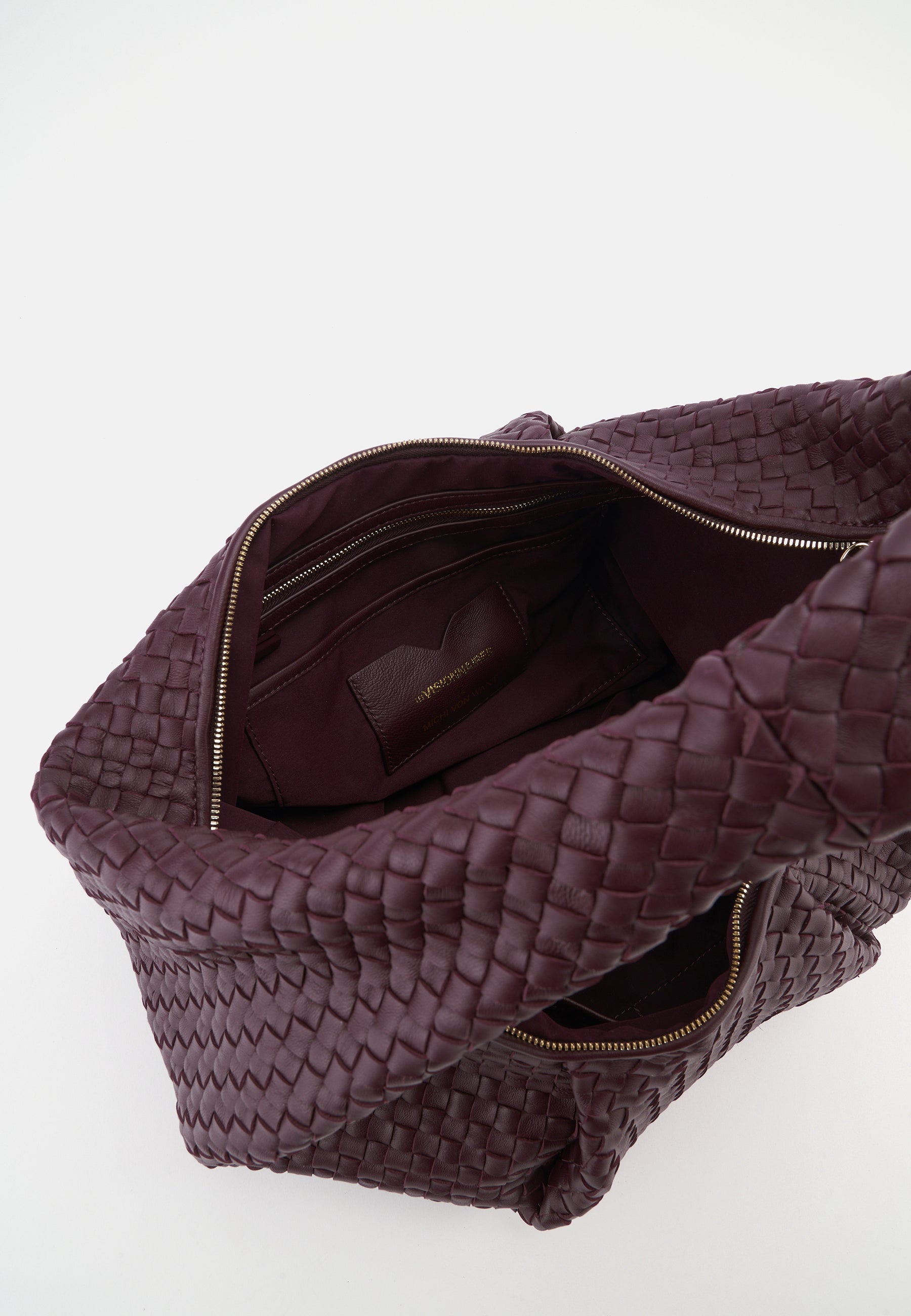 LES VISIONNAIRES- Bags- MICHI VON WANT GRETA WEAVE X JOLENE- aubergine / OS