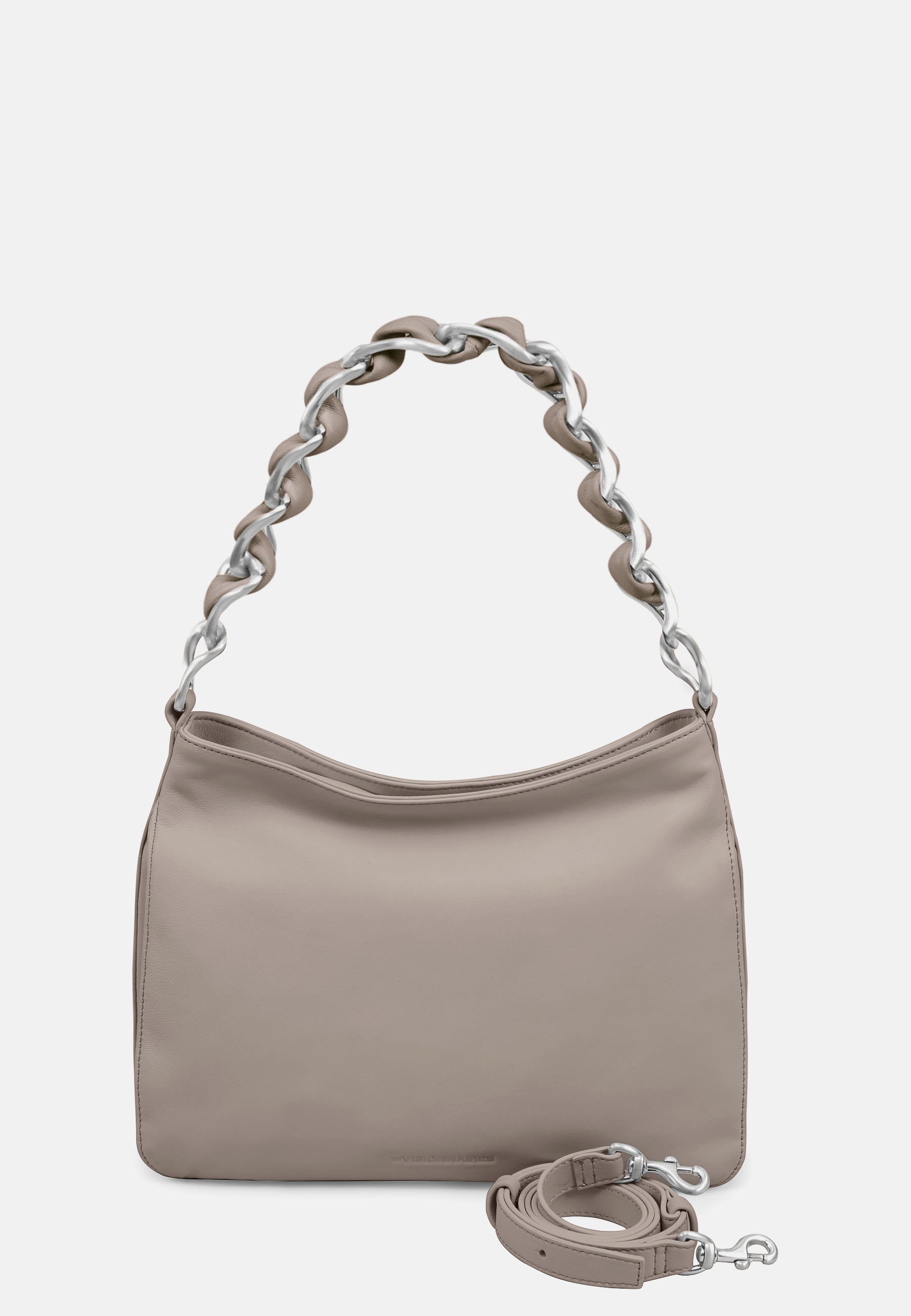 LES VISIONNAIRES- Handtaschen>Damen>Ledertaschen>Schultertaschen- ANNA CHAIN- black / OS-off white / OS-caramel / OS-cappuccino beige / OS-matcha tea / OS-dusk blue / OS-cranberry / OS