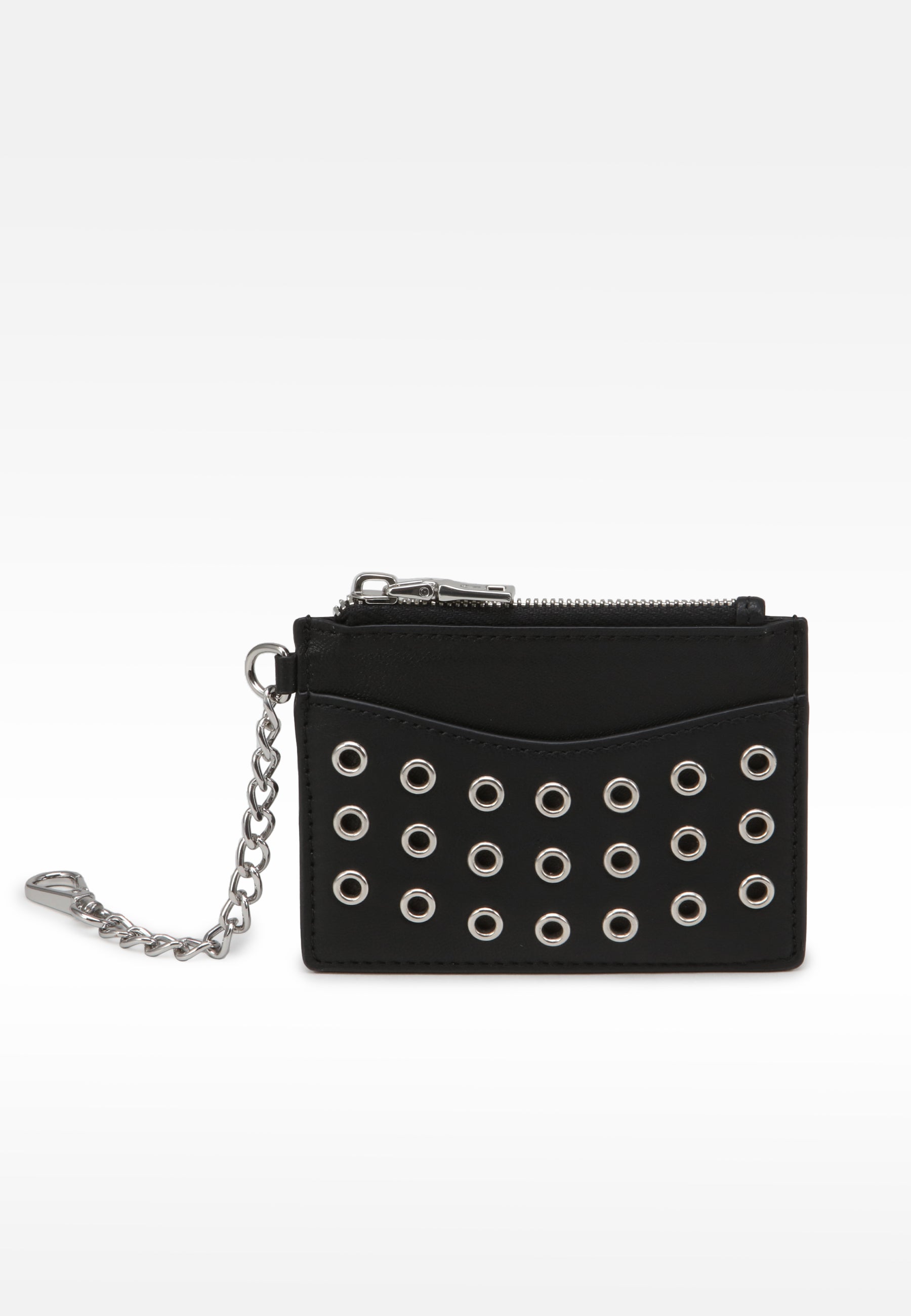 LES VISIONNAIRES- Kartenetui>Damen>Leder Kartenetui- CLEMENCE RIVETS- black / OS
