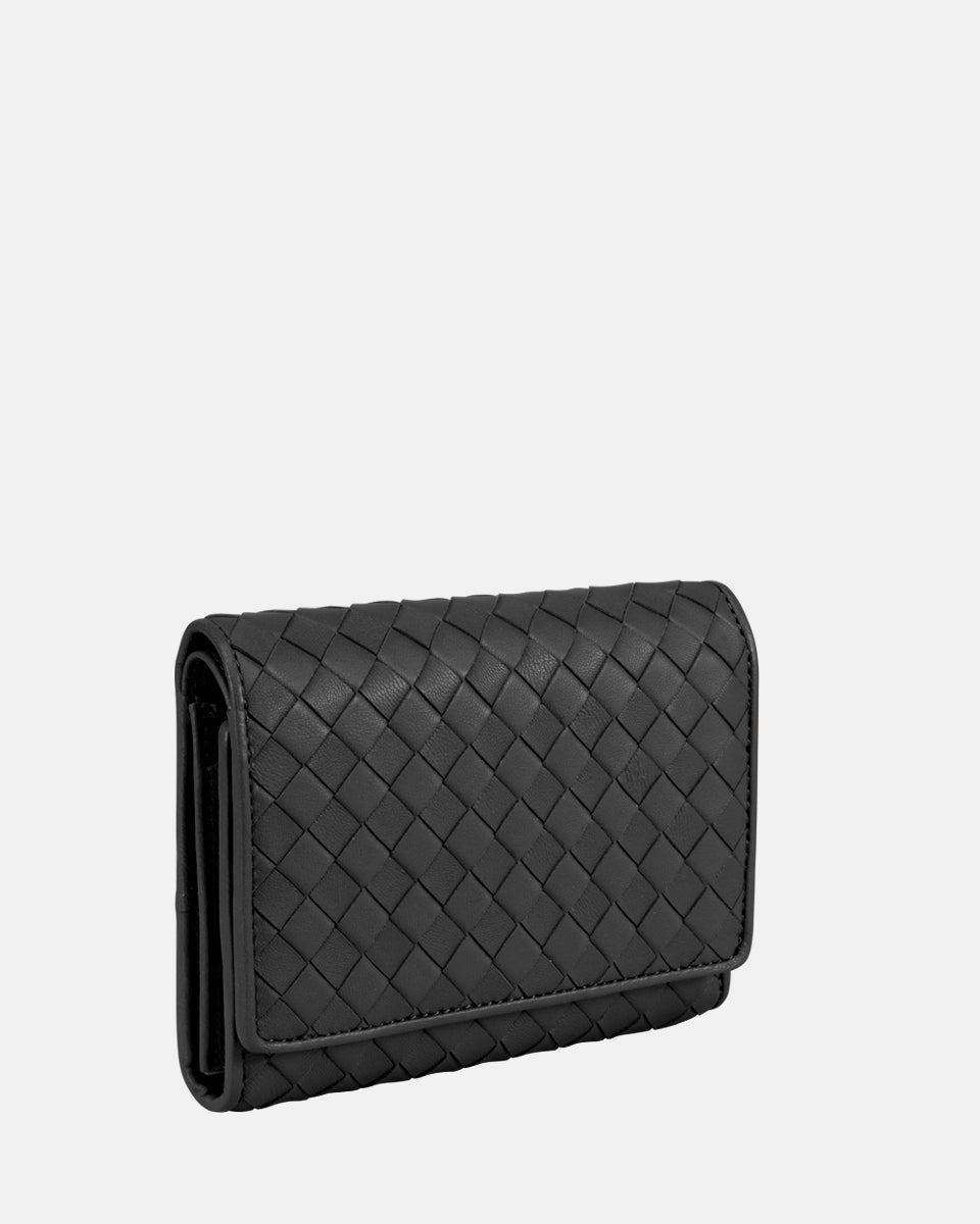 LES VISIONNAIRES- Wallets- MARIA A WEAVE- black / OS-off white / OS-caramel / OS-cappuccino beige / OS-matcha tea / OS-dusk blue / OS-cranberry / OS