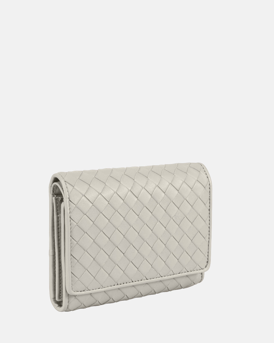 LES VISIONNAIRES- Wallets- MARIA A WEAVE- black / OS-off white / OS-caramel / OS-cappuccino beige / OS-matcha tea / OS-dusk blue / OS-cranberry / OS